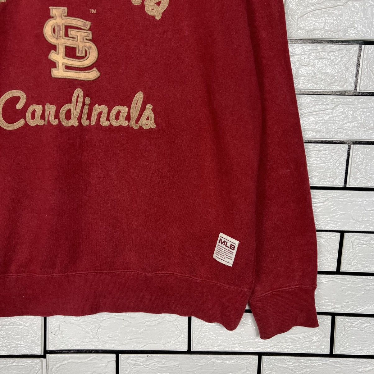 MLB St Louis Cardinals Big Logo Crewneck Sweatshirt #4020-C183 Size US M / EU 48-50 / 2 - 7 Thumbnail