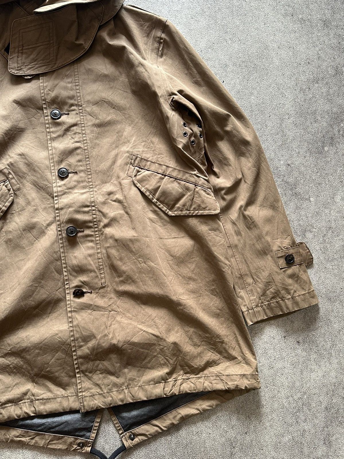 Jil Sander Jil Sander x Uniqlo Brown Fishtail Parka Size US M / EU 48-50 / 2 - 3 Thumbnail