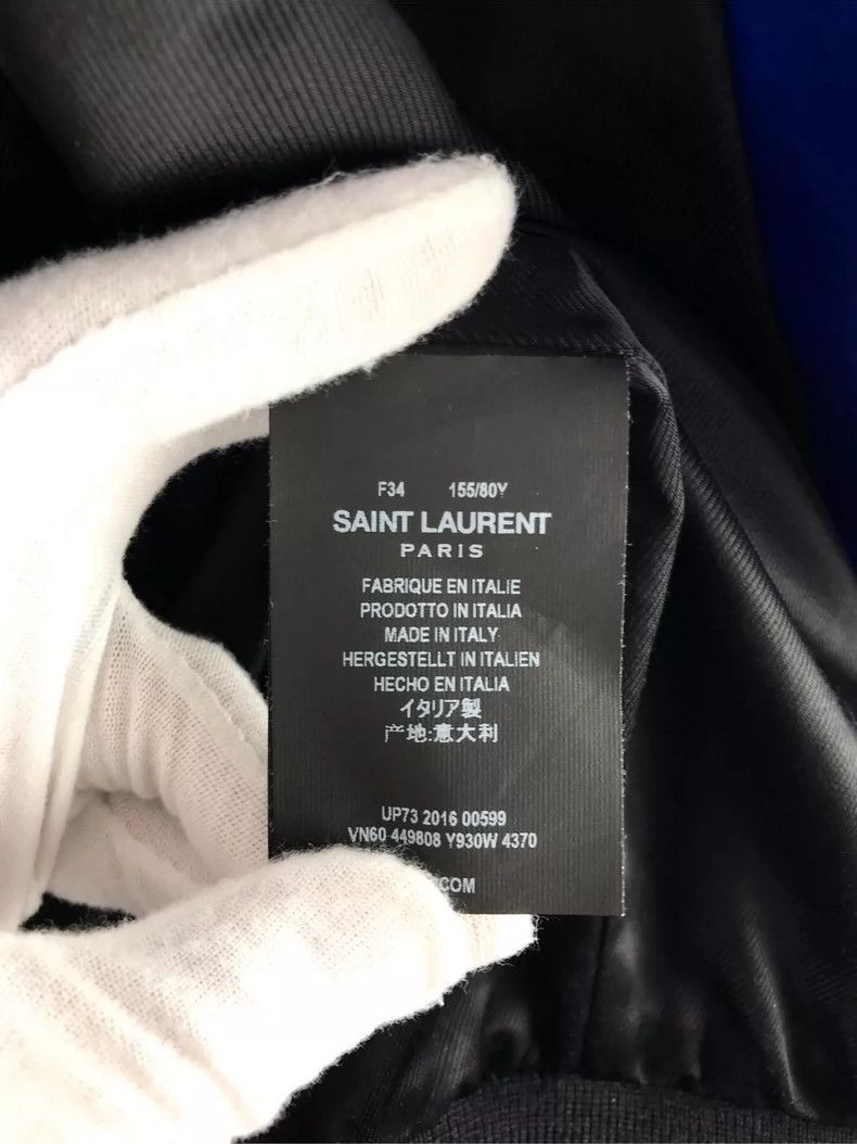 Saint Laurent Paris Saint Laurent Silk Shark Bomber Jacket- Size US M / EU 48-50 / 2 - 4 Thumbnail