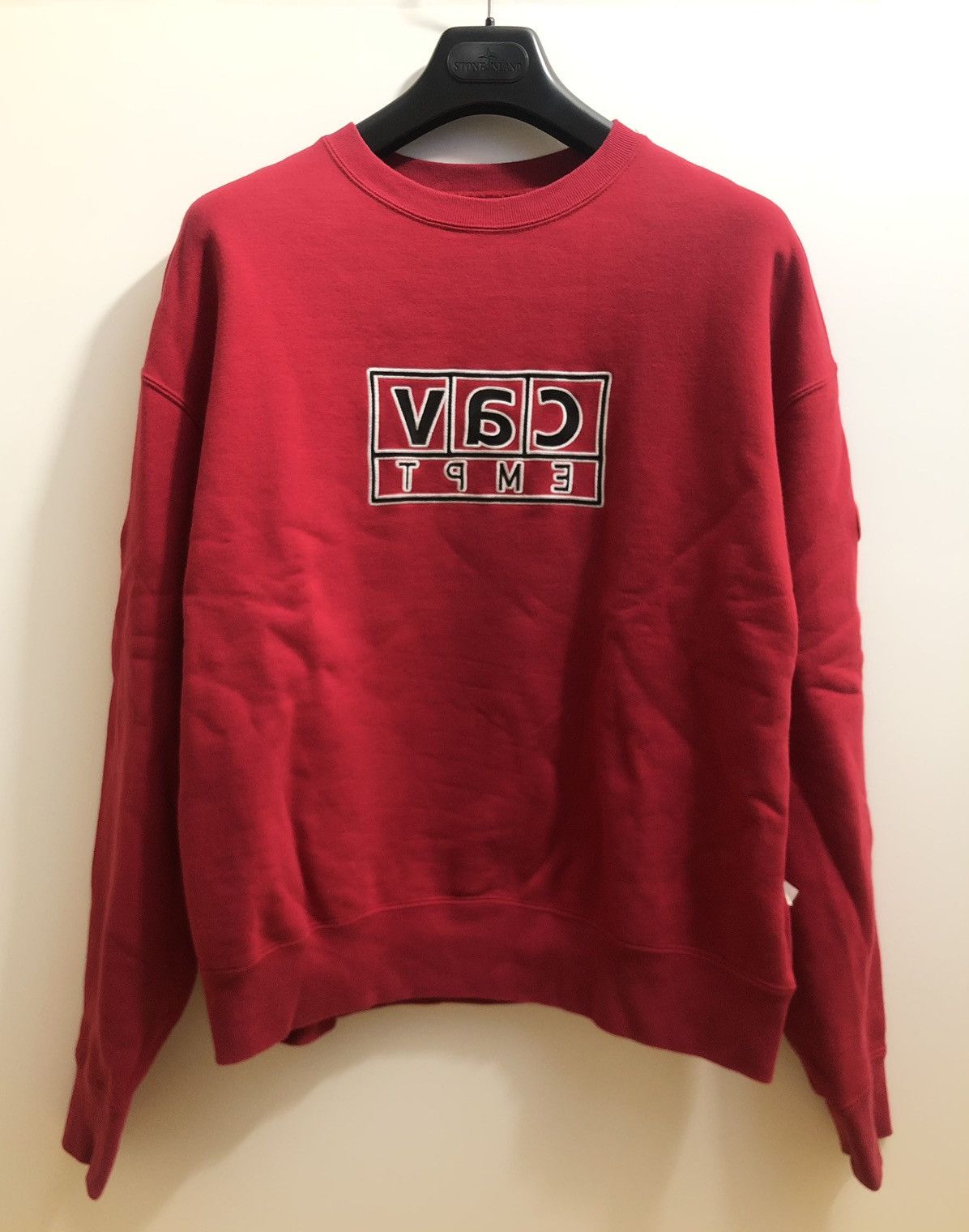 Cav Empt FW18' C.E x BEAMS SSZ c a v BOX REVERSIBLE CREW NECK Size US M / EU 48-50 / 2 - 4 Thumbnail
