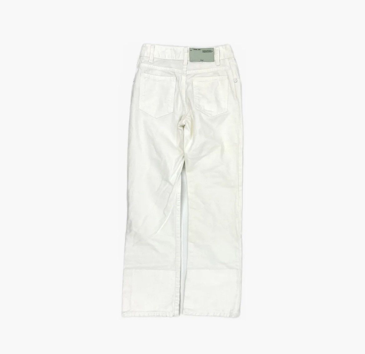 Off-White Off-White Contrast Hem Mid-Rise Jeans Size 24" / US 00 / IT 34 - 2 Thumbnail