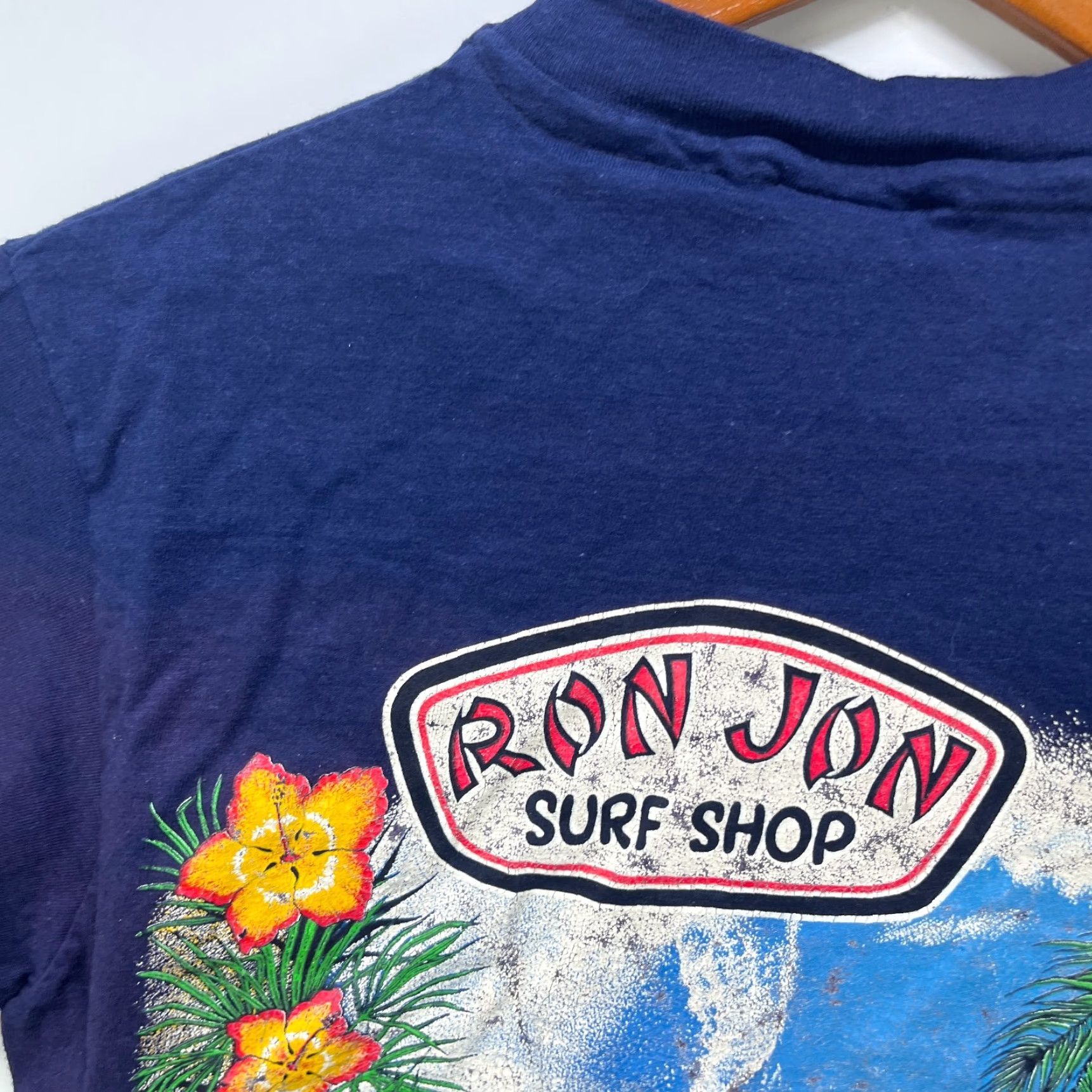 Ron Jon Surf Shop VINTAGE Ron Jon Surf Shop T Shirt M Blue 1980s Beach Mens Shirt Short Sleeve Crew Neck Cotton Knit Size US M / EU 48-50 / 2 - 3 Thumbnail