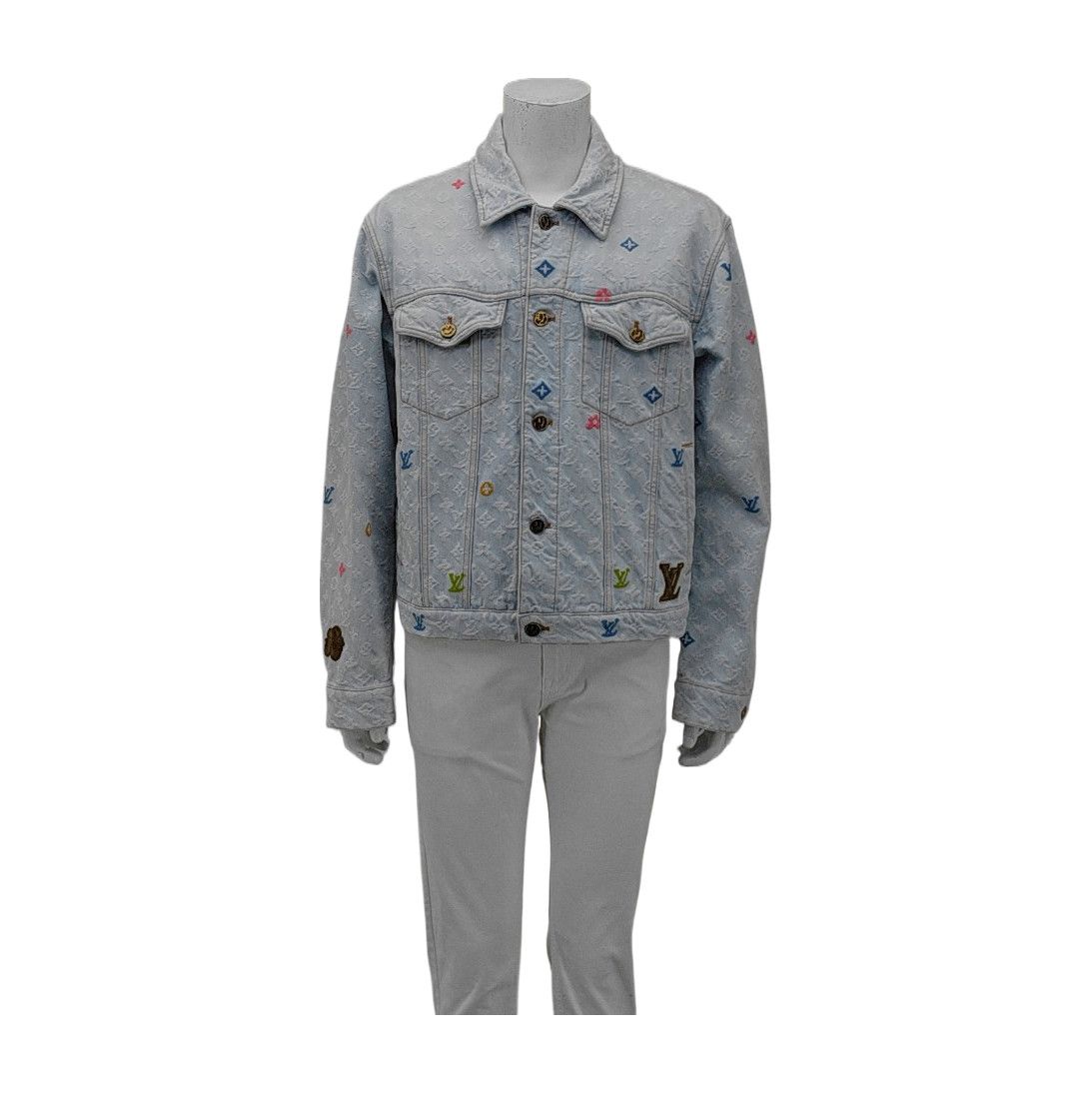 Louis Vuitton Louis Vuitton Monogram Denim Jacket Size M Size US M / EU 48-50 / 2 - 1 Thumbnail
