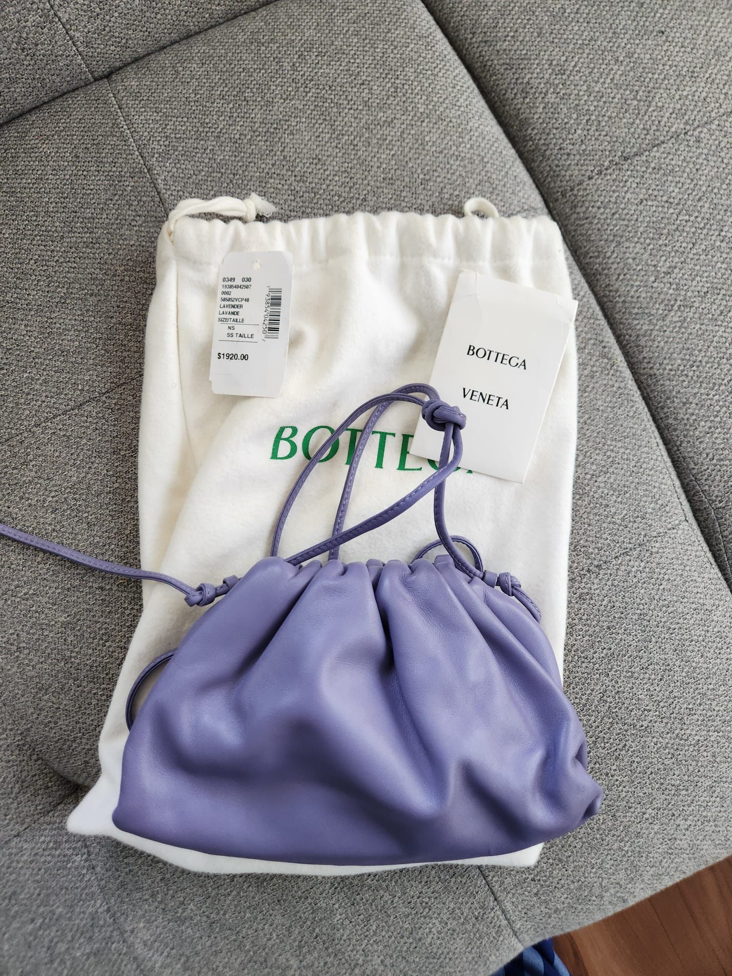 Bottega Veneta Bottega Veneta Purple Mini Pouch Clutch Size ONE SIZE - 1 Thumbnail