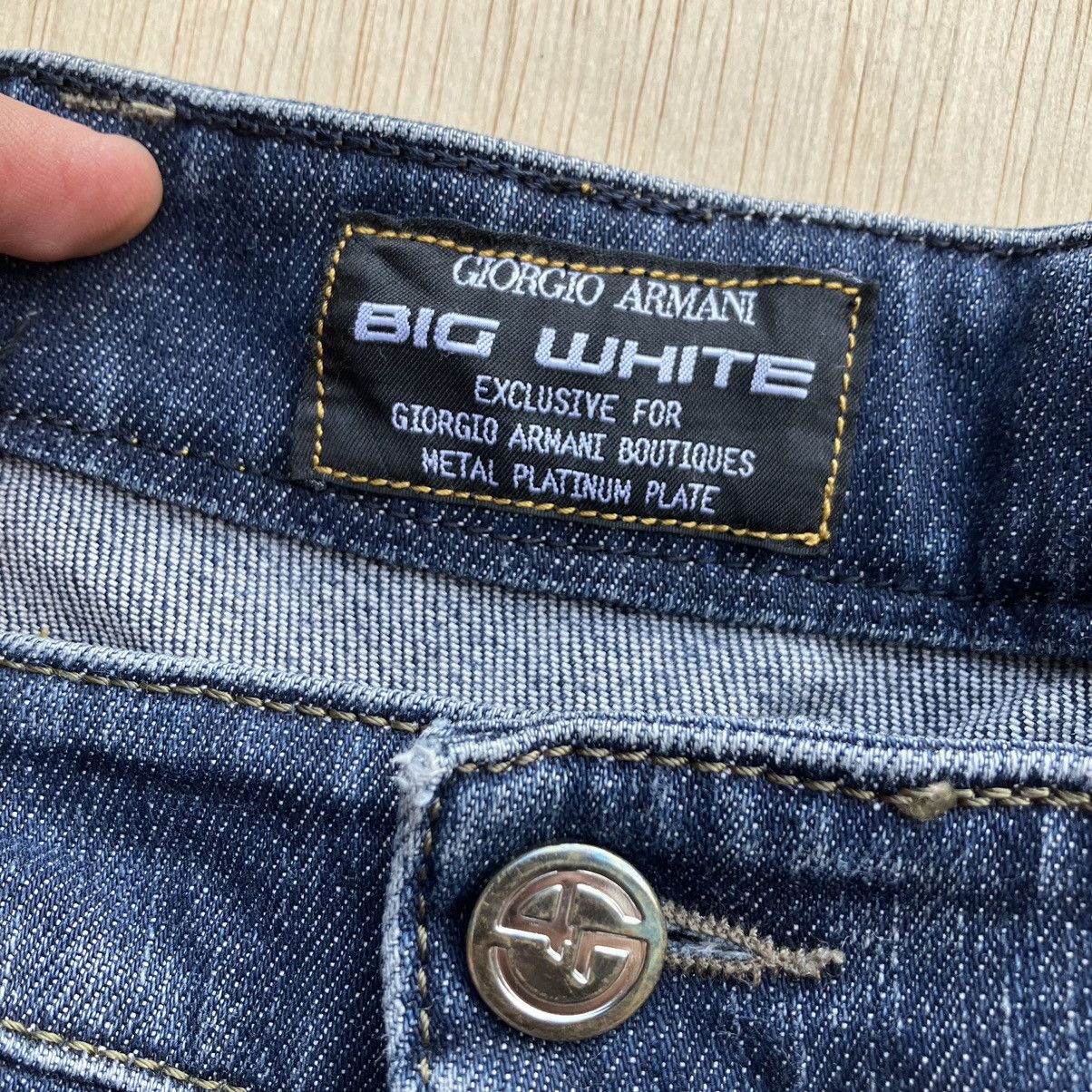 Giorgio Armani GIORGIO ARMANI BIG WHITE PLATINUM DENIM LOOSE FIT FADED Size US 38 / EU 54 - 3 Thumbnail