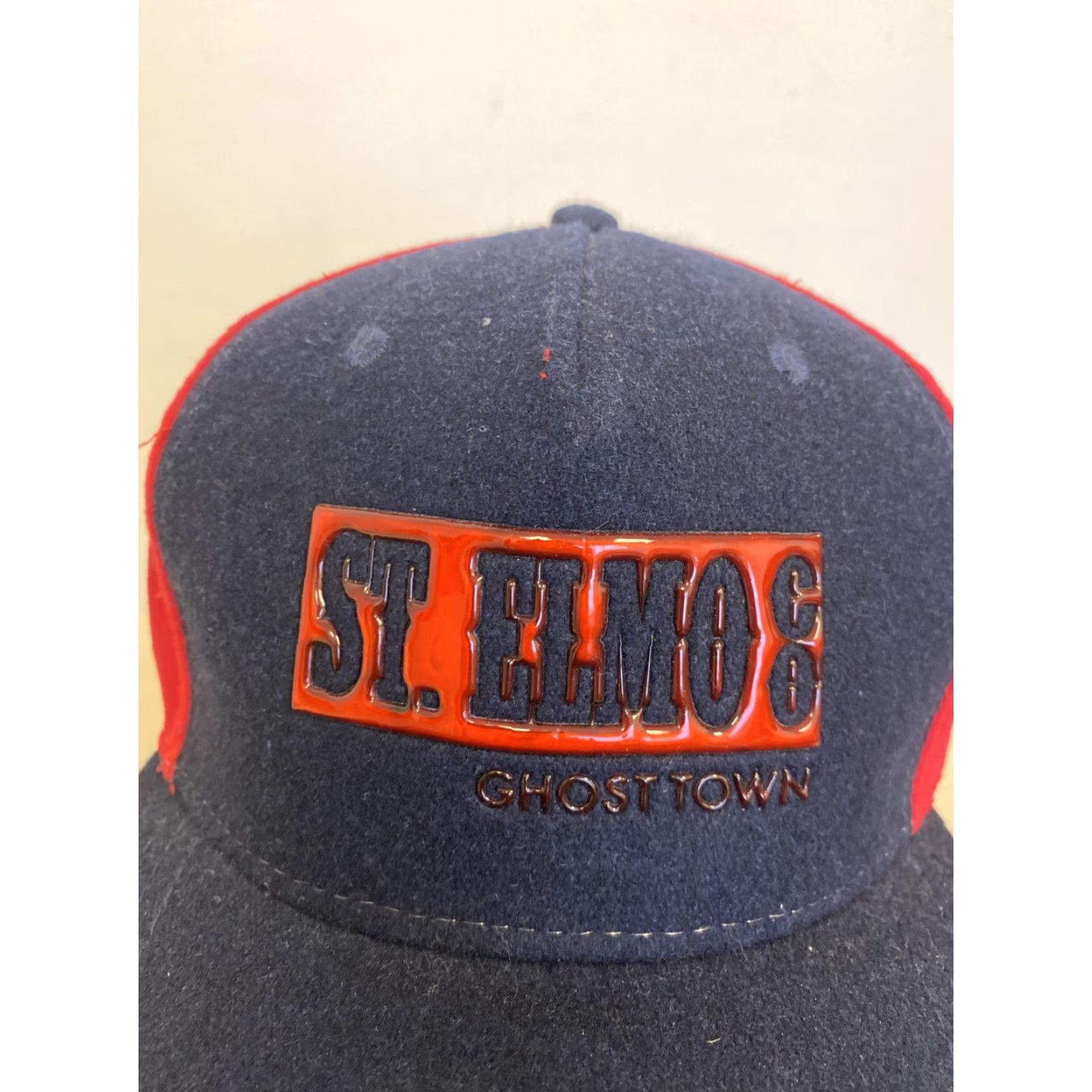 Vintage VINTAGE St Elmo ghostown Cap Hat Adjustable Red Blue Graphix / 335 Baseball Cap Unisex Adults Snapback 80s 90s Size ONE SIZE - 2 Thumbnail
