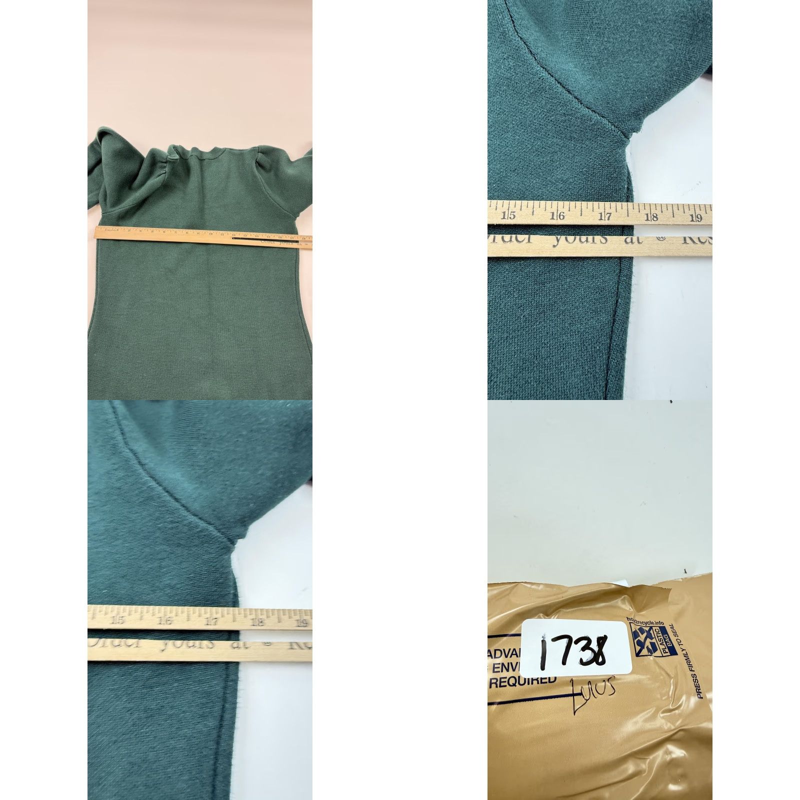Lulus Lulus Dress Large Green Knit Long Sleeve Midi Sweater Dress Womens Size L / US 10 / IT 46 - 8 Thumbnail