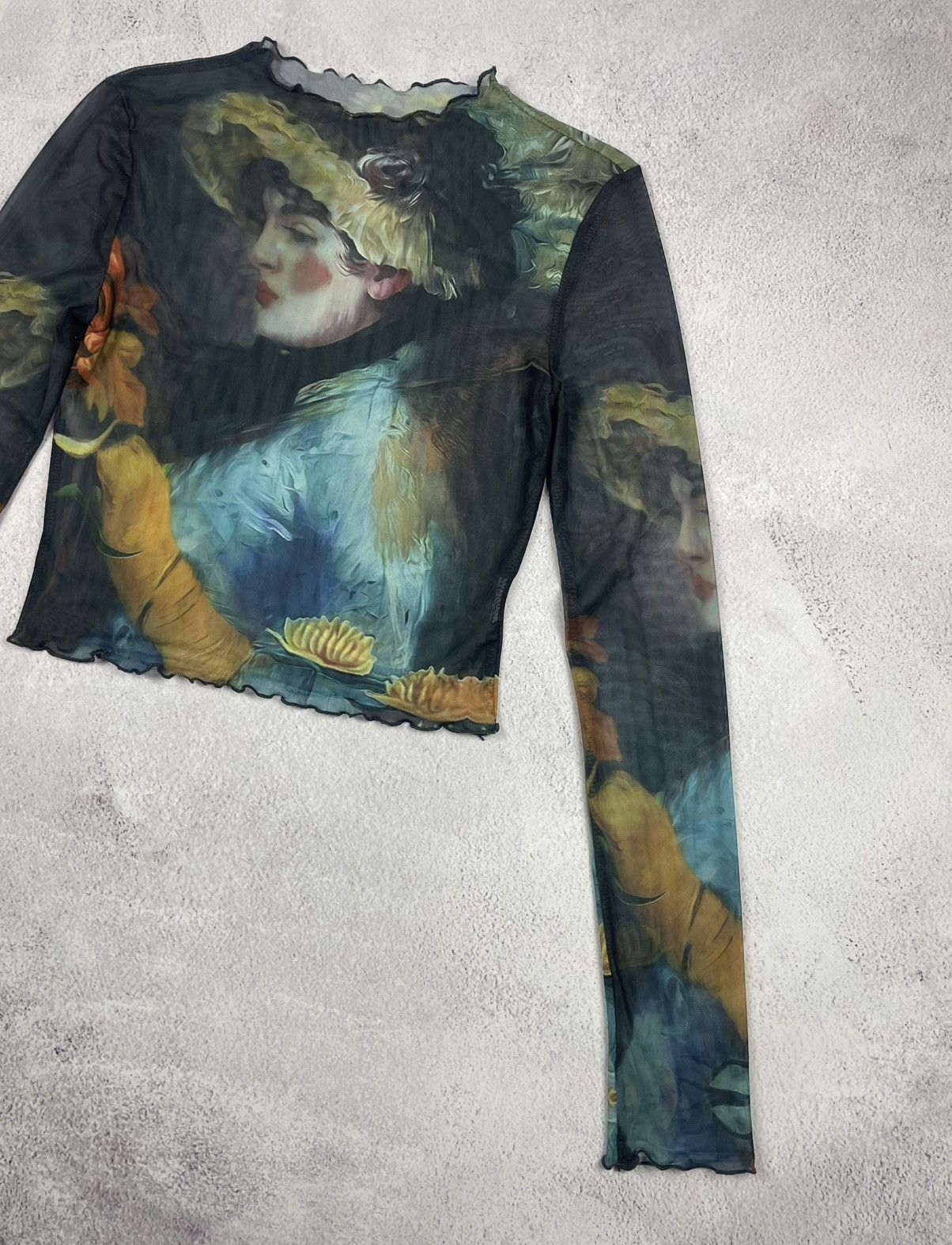 Designer × Japanese Brand Save The Queen Jean Paul Gaultier Style Mesh Top Blouses Size M / US 6-8 / IT 42-44 - 6 Thumbnail