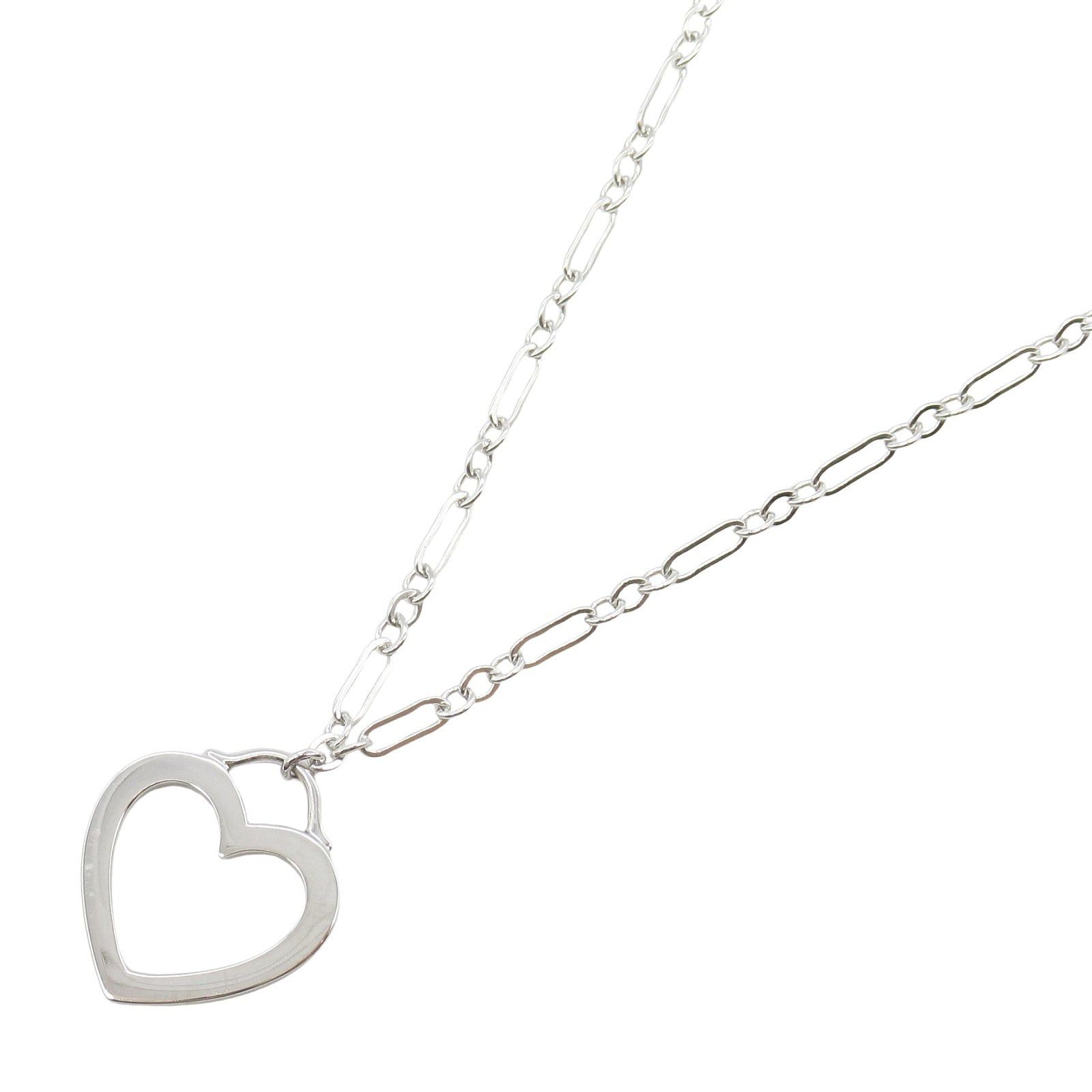 Tiffany & Co. Tiffany Co Sentimental Heart Necklace K18Wg (White Gold) Silver Size ONE SIZE - 1 Thumbnail