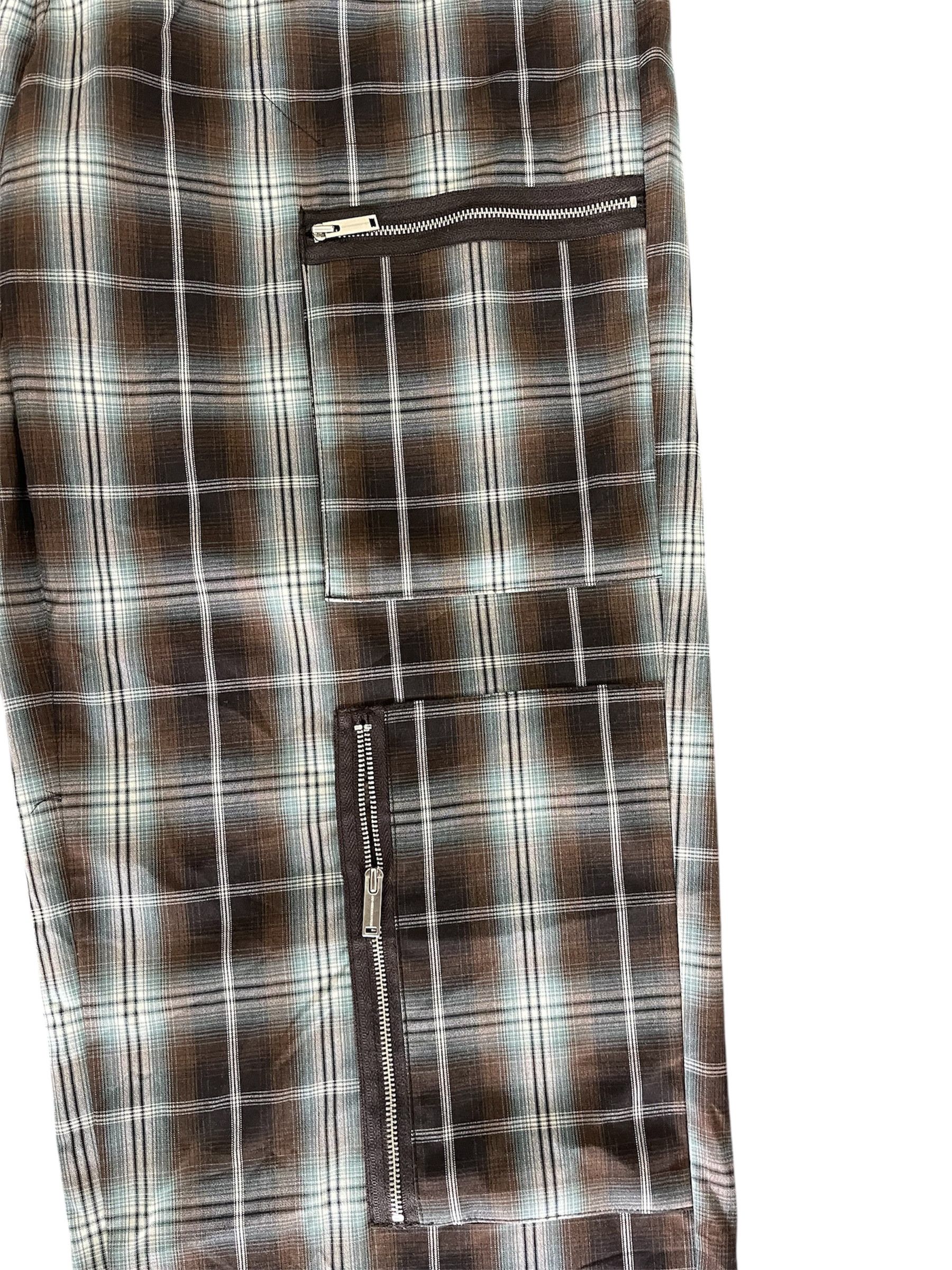 GU × Undercover Gu x undercover Multipocket Zipper Plaid Baggy Pant Size US 35 - 6 Thumbnail