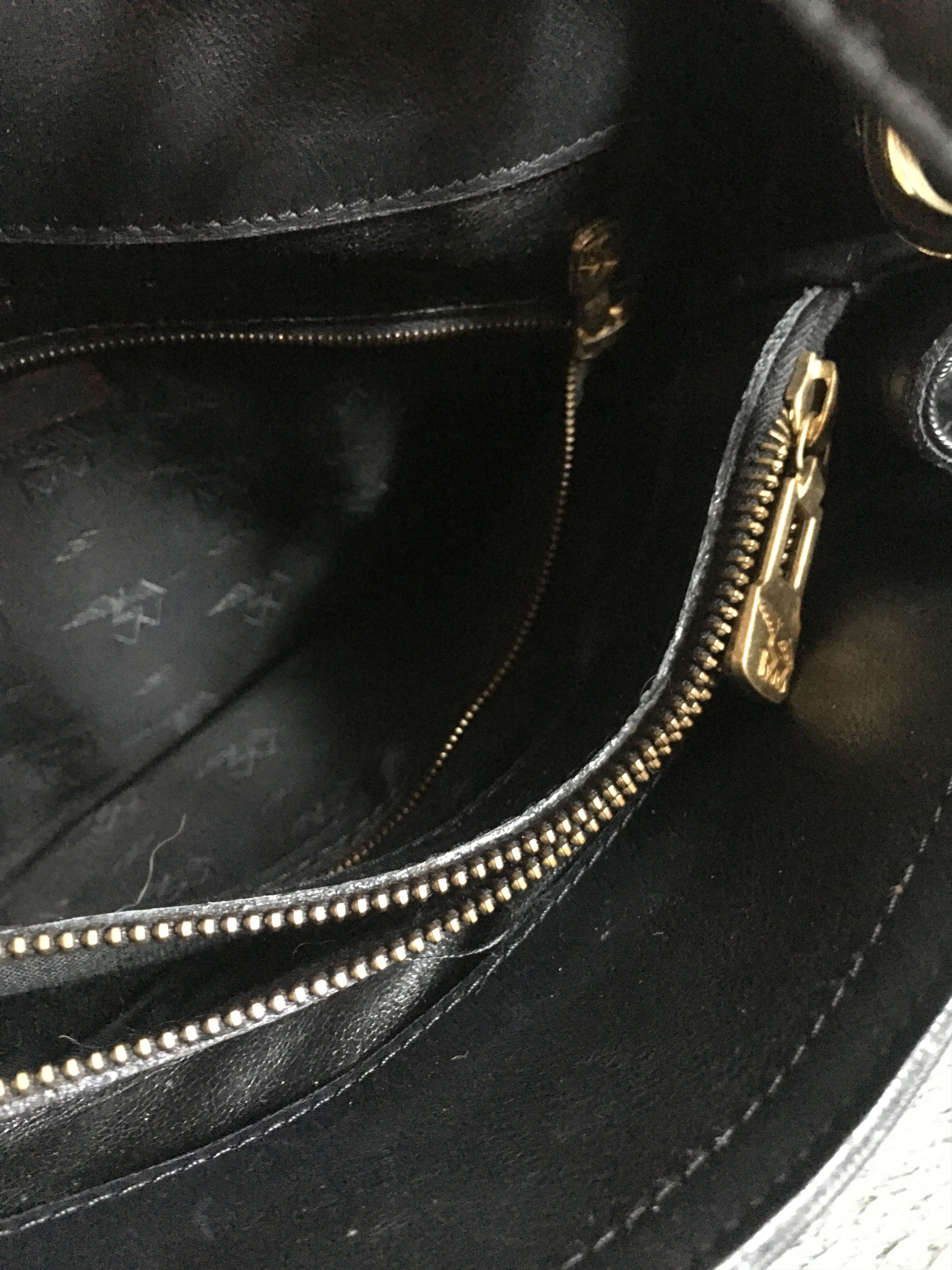 Maison Mollerus Maison Mollerus MM Leather Black Monogram ShoulderBag Size ONE SIZE - 12 Thumbnail