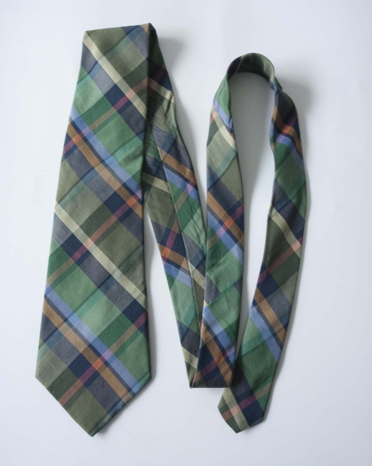 Polo Ralph Lauren Ralph Lauren Tie 100% Silk Made in Canada Multicolor Plaid Size ONE SIZE - 4 Thumbnail