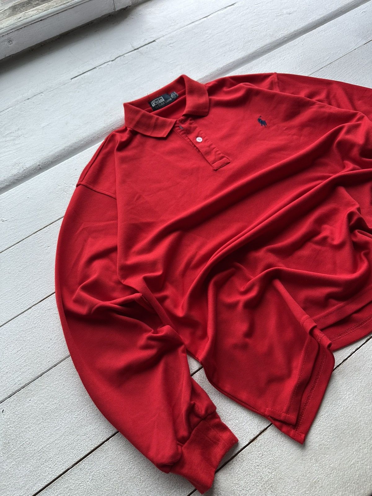 Ralph Lauren VNTG🚨 90s Polo Ralph Lauren Longsleeve Rugby Y2K pony luxury Size US XXL / EU 58 / 5 - 2 Thumbnail