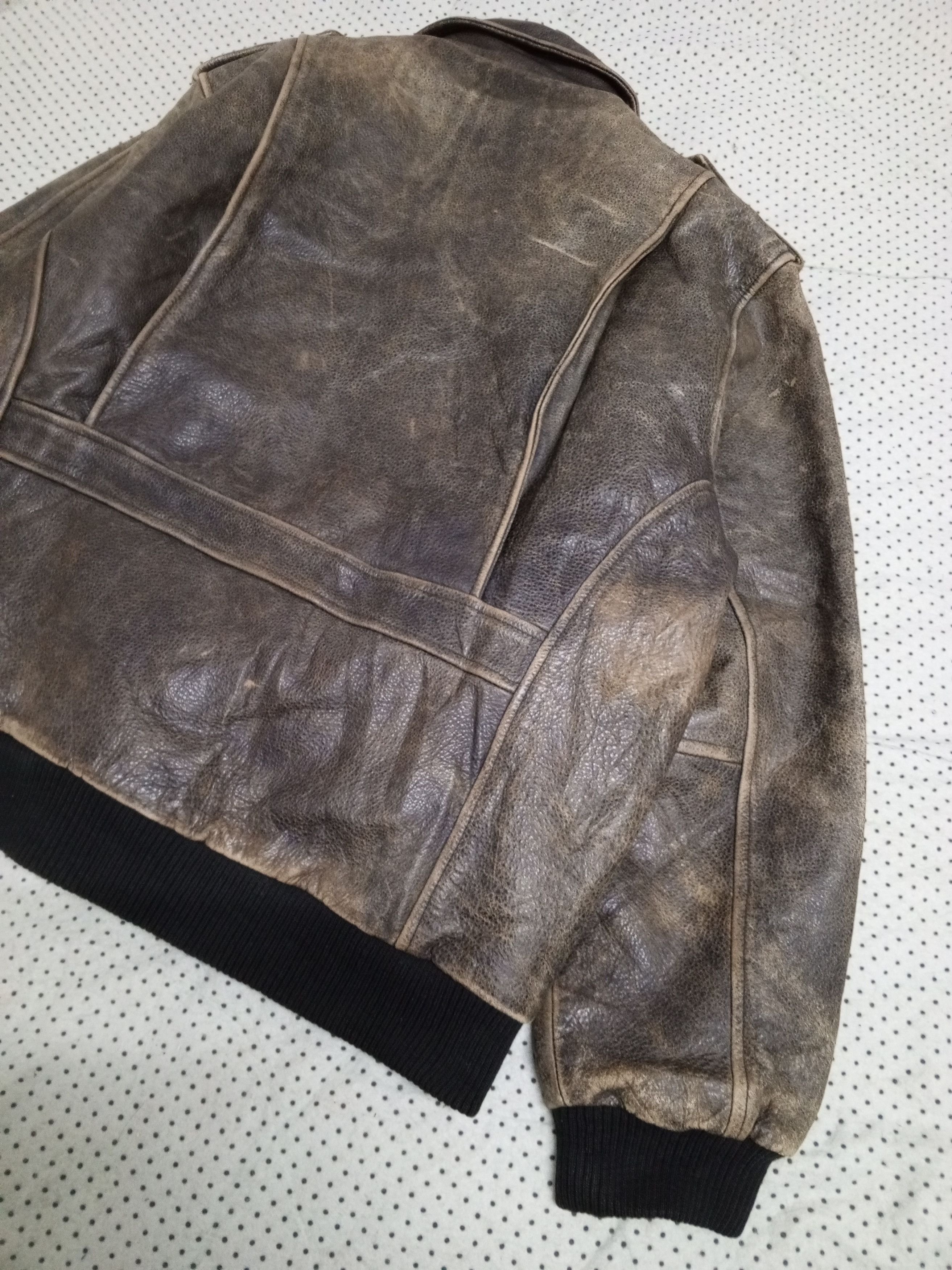 Other DANBURY USA ARMY STYLE LEATHER JACKET Size US L / EU 52-54 / 3 - 6 Thumbnail
