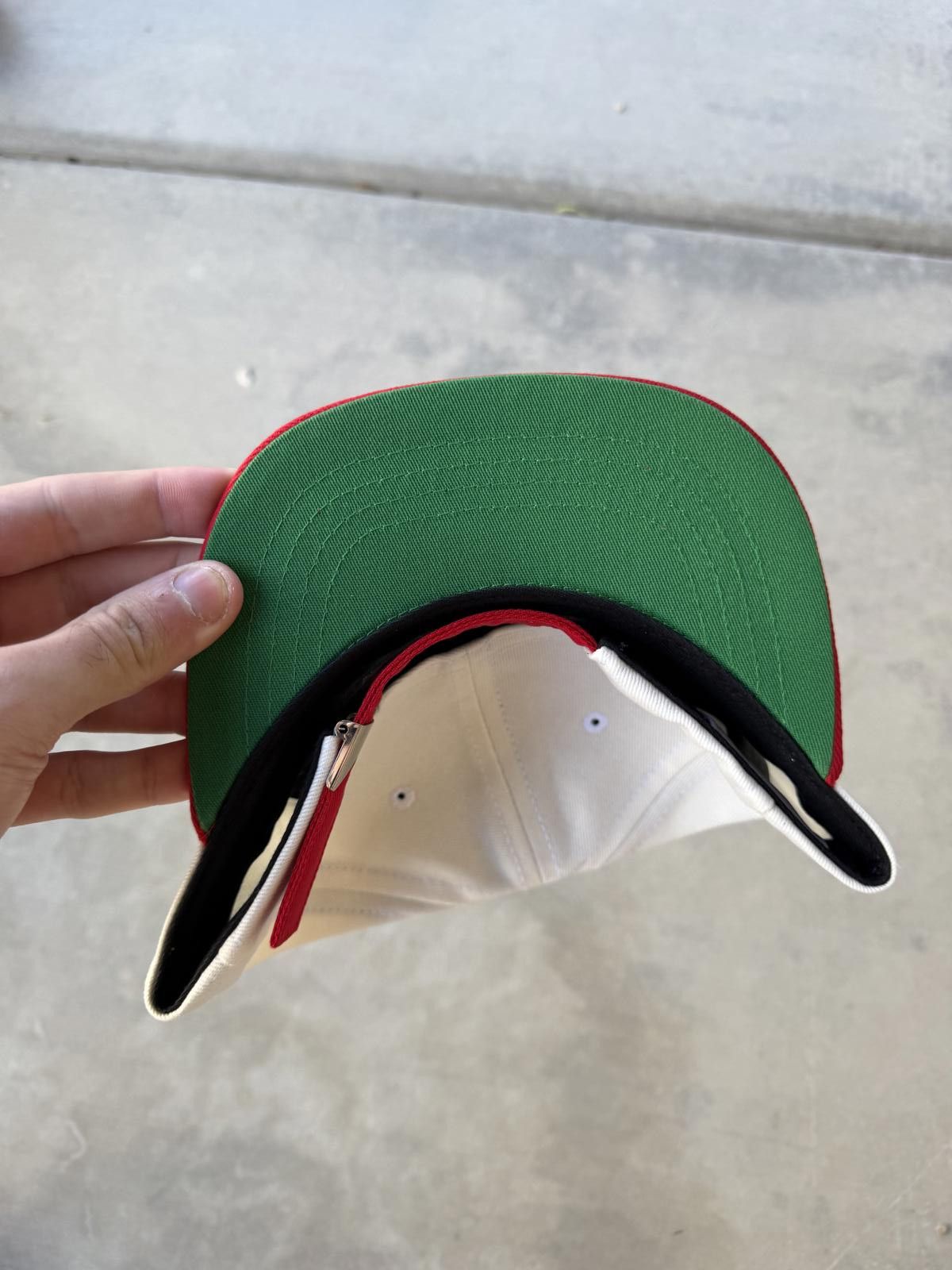 Rhude Rhude Trophy Racing Hat White Red World Championship Hat Size ONE SIZE - 3 Thumbnail