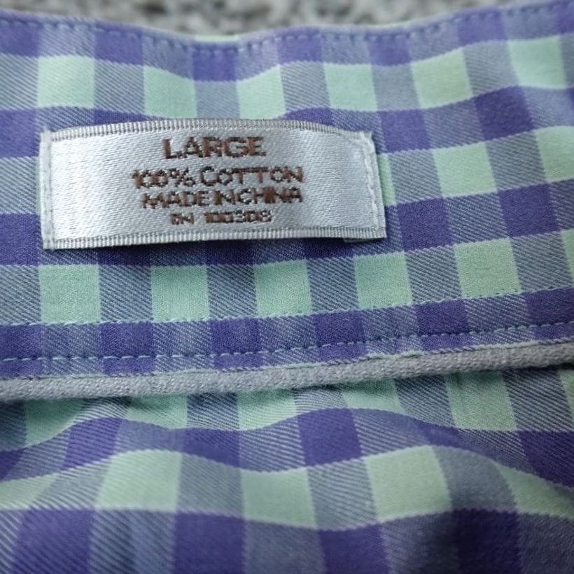 Peter Millar Peter Millar Shirt Mens L Blue Green Check Button-Up Long Sleeve Casual Preppy Size US L / EU 52-54 / 3 - 5 Thumbnail