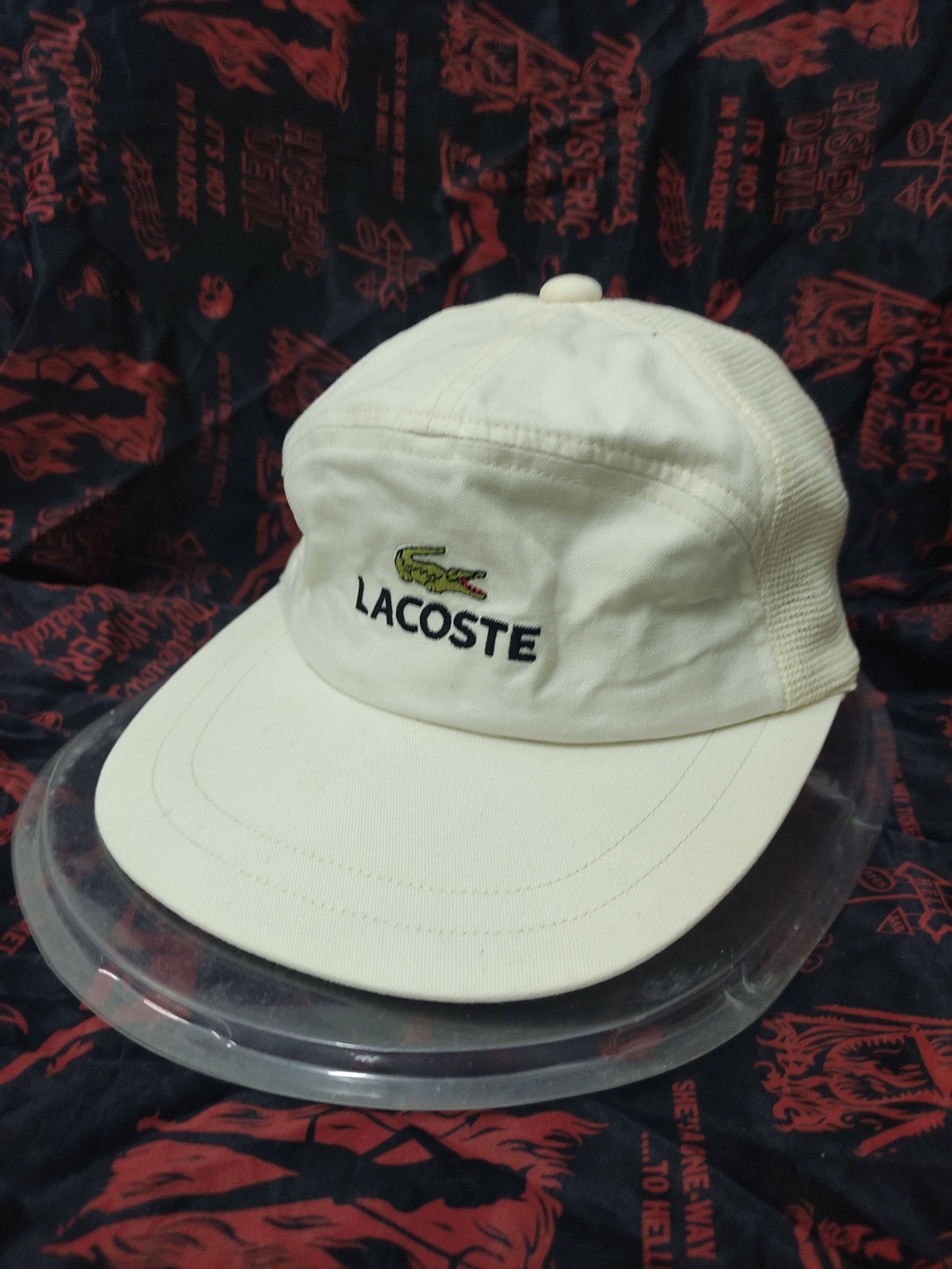 Lacoste × Vintage LACOSTE HALF MESH VINTAGE CAP Size ONE SIZE - 9 Thumbnail