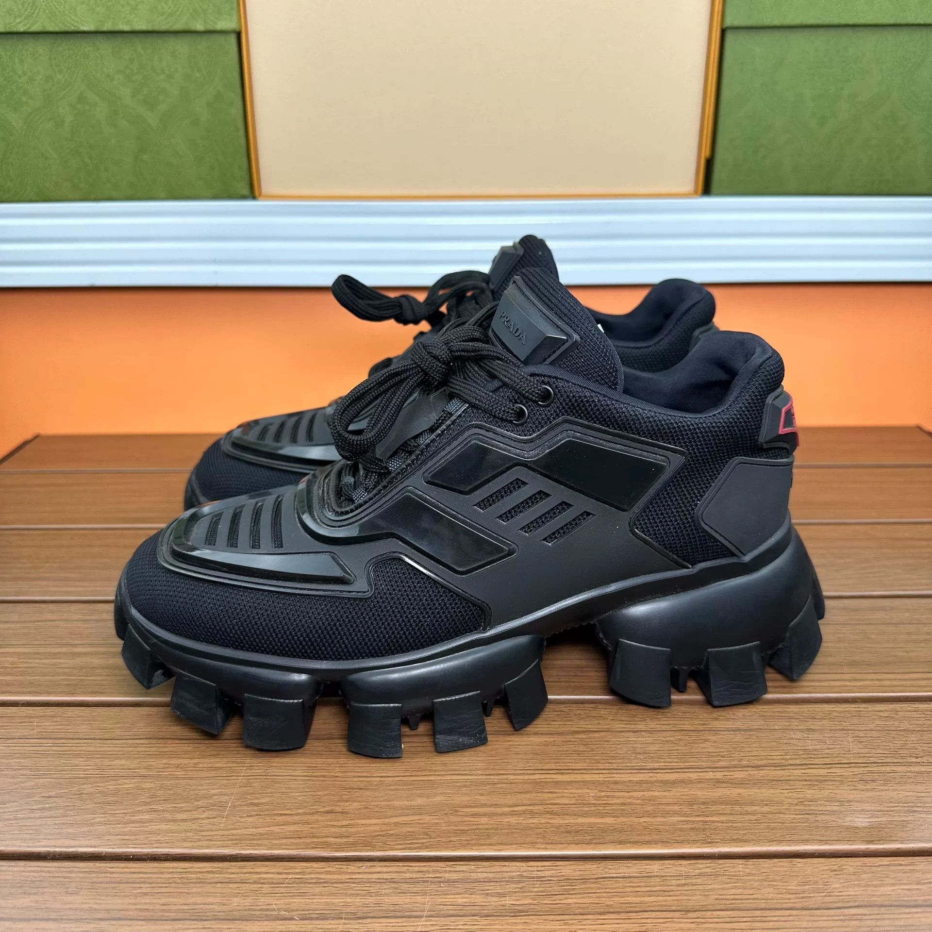 Prada Prada Black Lowtop Sneakers it_36-5 Women Size US 6.5 / IT 36.5 - 1 Thumbnail