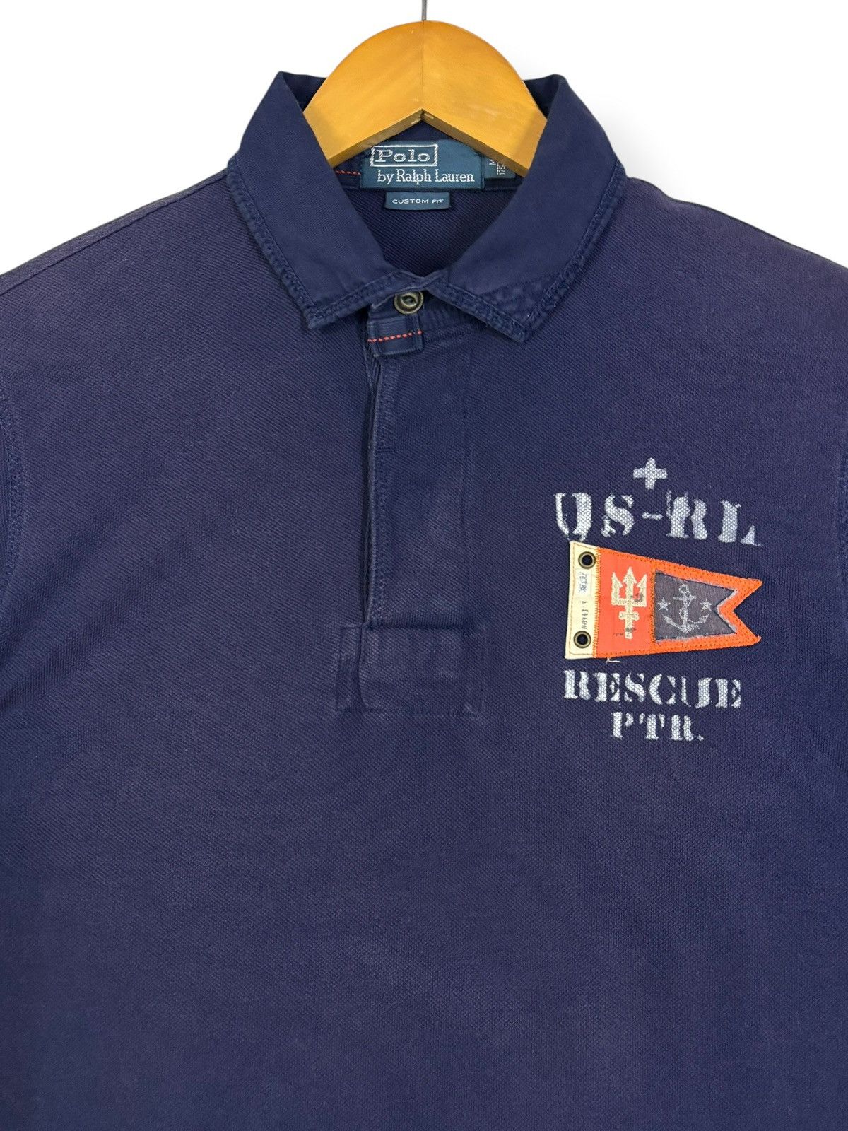 Ralph Lauren Vintage Ralph Lauren US Navy Rescue PTR Squad Polo Shirt Size US M / EU 48-50 / 2 - 4 Thumbnail