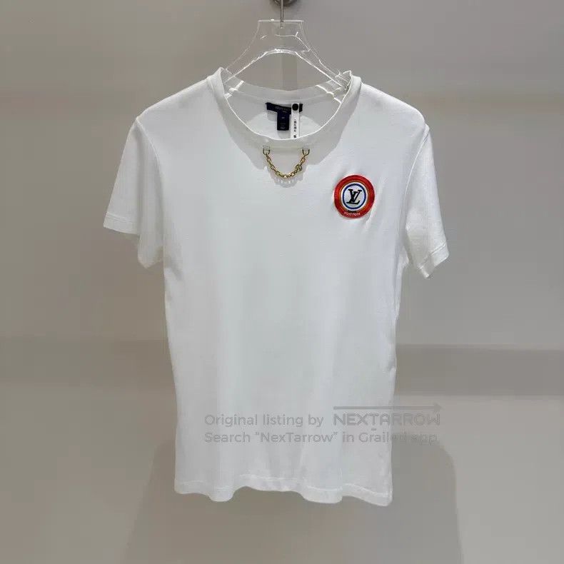 Louis Vuitton Louis Vuitton White logo short sleeve Size US M / EU 48-50 / 2 - 1 Thumbnail