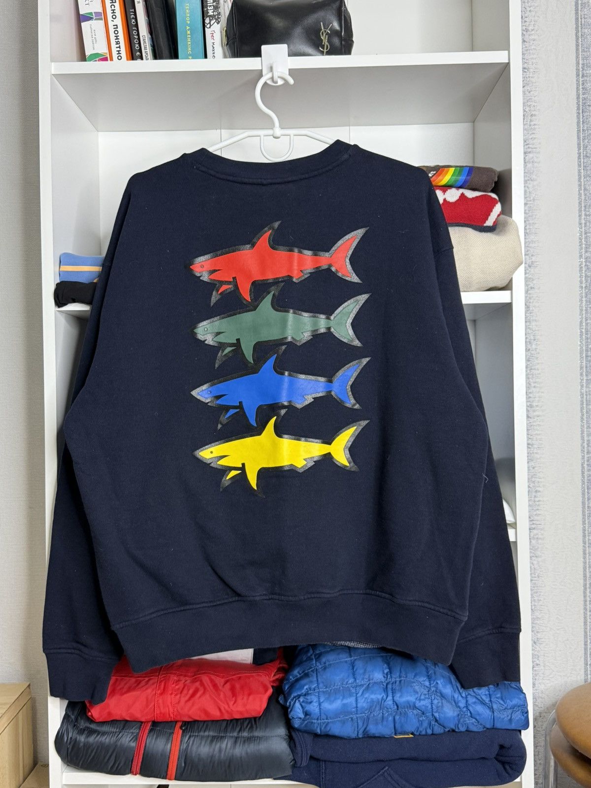 Paul & Shark Paul&Shark Navy blue big logo cotton sweatshirt size L Size US L / EU 52-54 / 3 - 1 Thumbnail