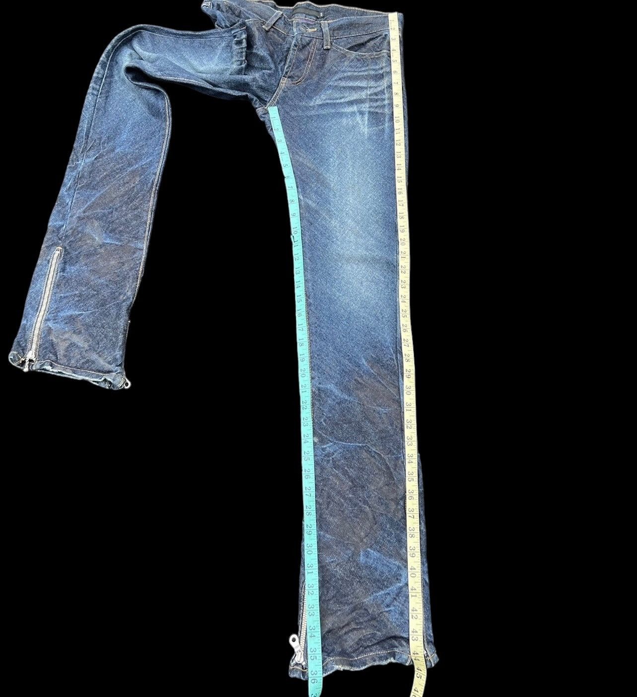 Vintage Vintage FUGA Japan Wax Blue Denim Curve Leg Flare Jeans Size US 29 - 6 Thumbnail