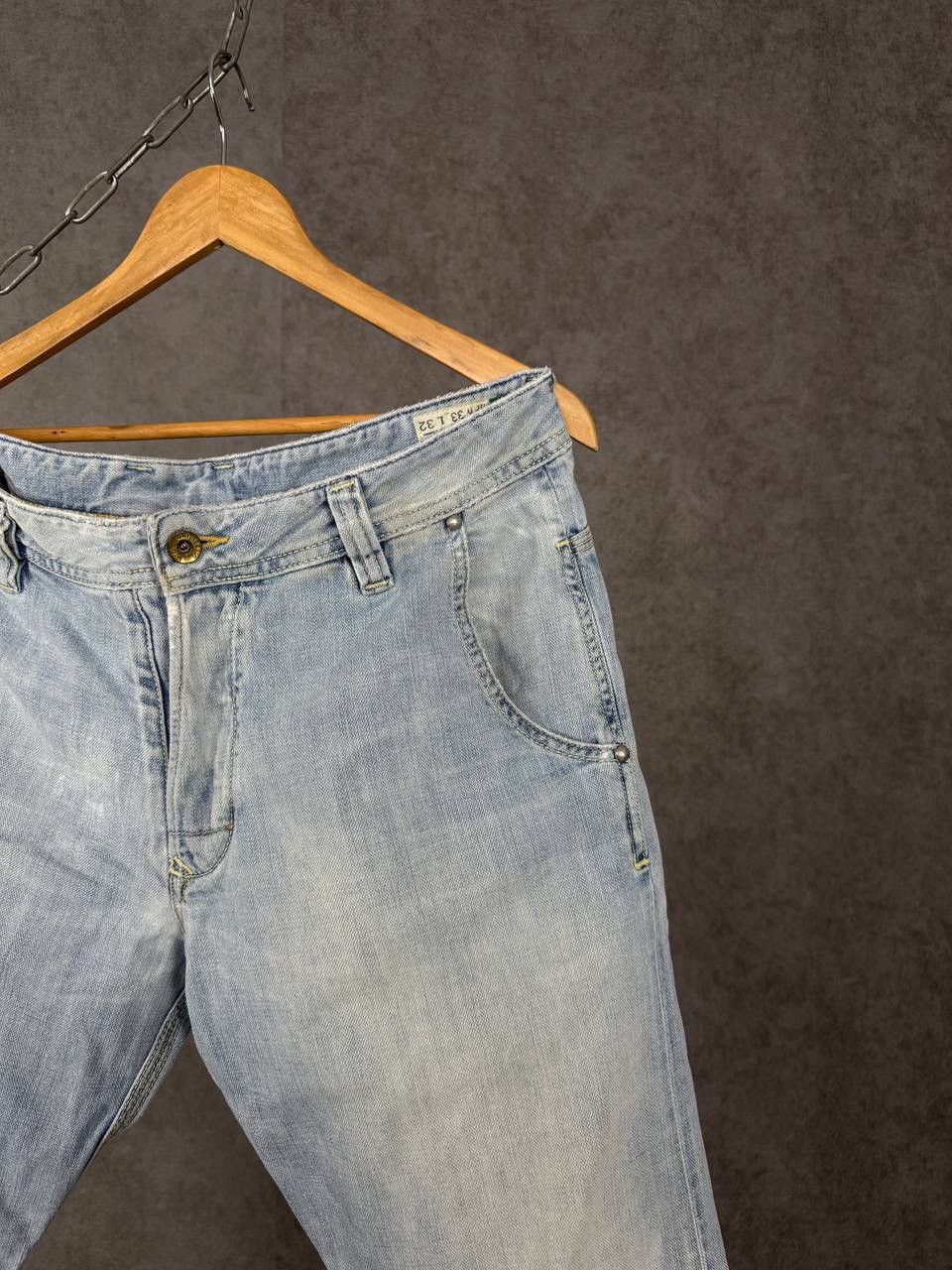 Diesel Diesel Preeto vintage designer big logo jeans Size US 33 - 3 Thumbnail