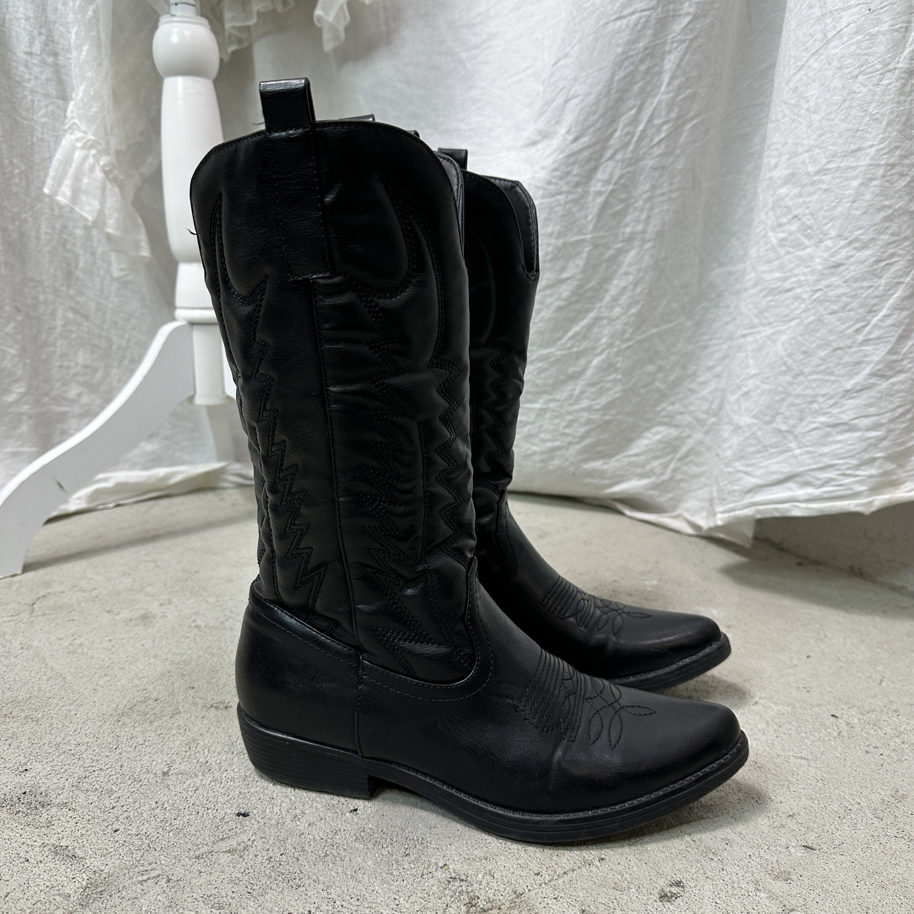 Vintage Vintage Western Faux Leather Cowboy Boots 00s Size US 10 / IT 40 - 6 Thumbnail