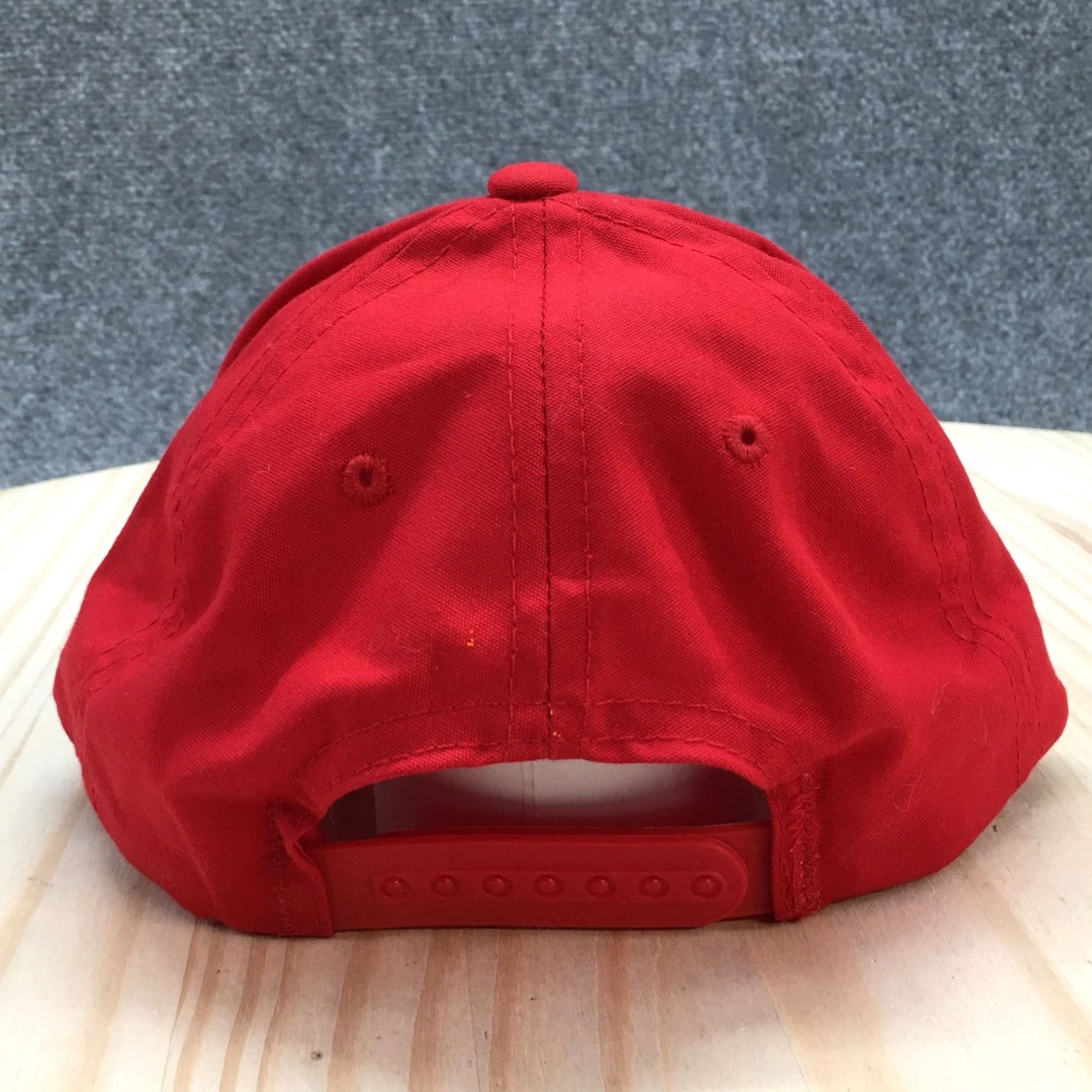 Vintage JMS Trucking INC Baseball Cap Hat Mens One Size Fits All Red Adjustable Yupoong Size ONE SIZE - 6 Thumbnail