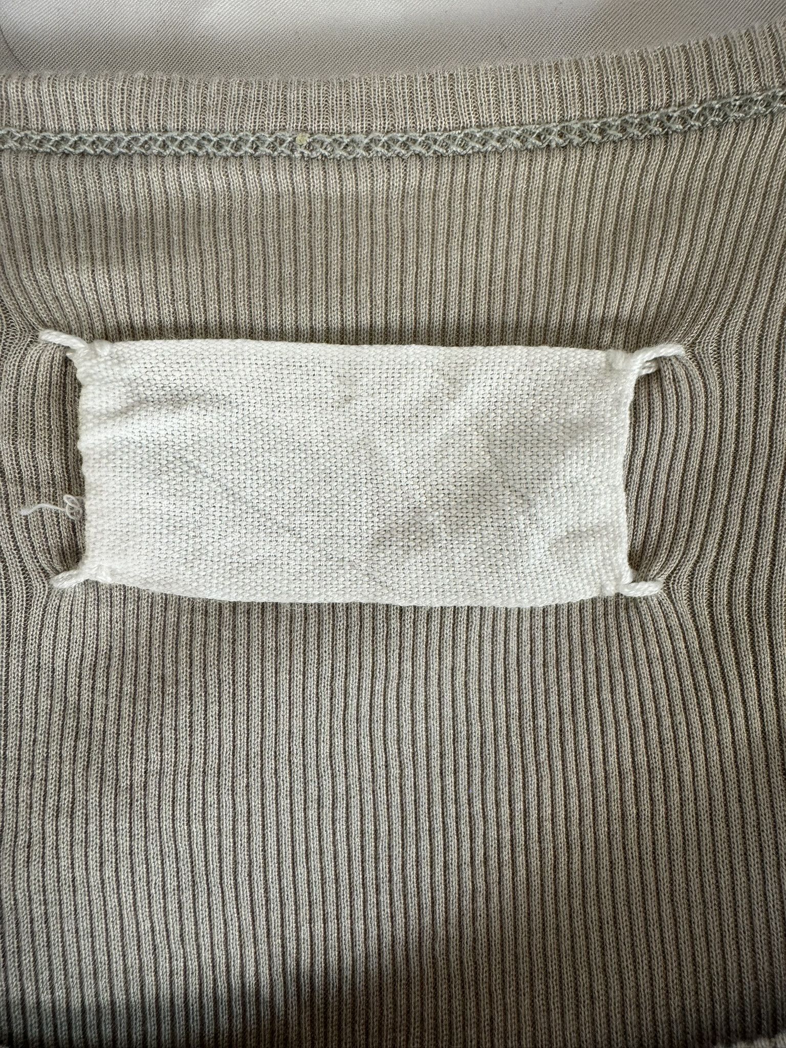 Maison Margiela Martin Margiela Blank Label Cotton Draped Cowl Top Greige Size L / US 10 / IT 46 - 3 Thumbnail