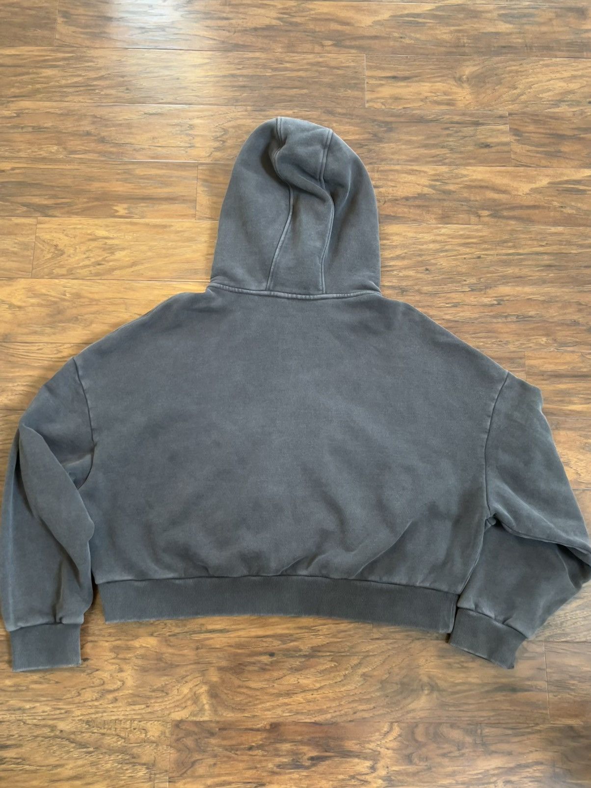 p*i様 entire studios Entire Studios Entire Studios Washed Black Full Zip Hoodie