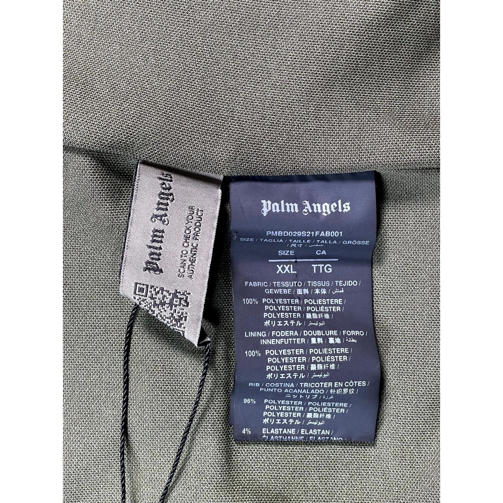 Palm Angels Palm Angels Patch Work Olive Track Jacket Size US XXL / EU 58 / 5 - 5 Thumbnail