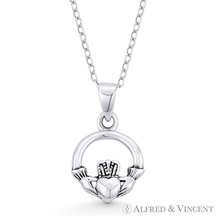 Other Irish Claddagh & Heart Celtic Luck Charm 19x12mm Pendant Size ONE SIZE - 1 Preview