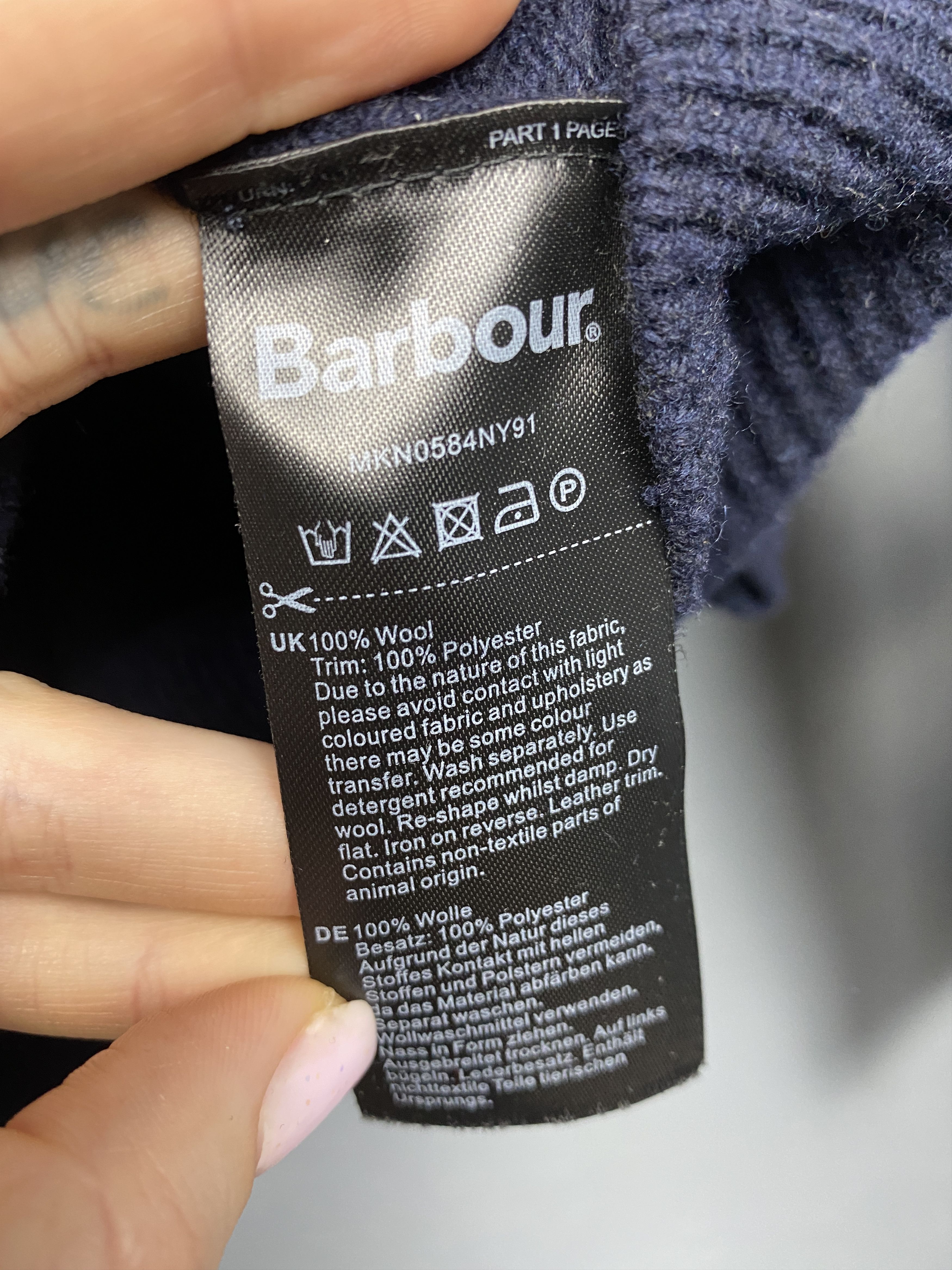 Barbour Barbour Vintage Mens Wool Knit Sweater Y2K Size US XL / EU 56 / 4 - 5 Thumbnail