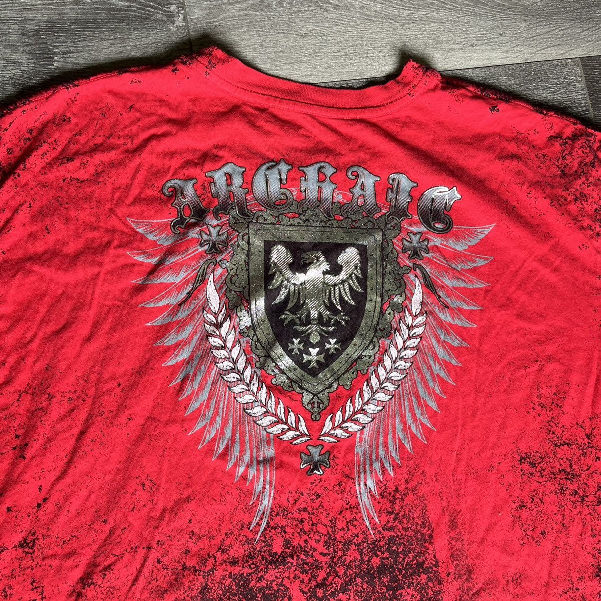 Affliction Vintage 2000s Archaic Affliction Ruse Skull Graphic T Shirt Size US XL / EU 56 / 4 - 4 Thumbnail