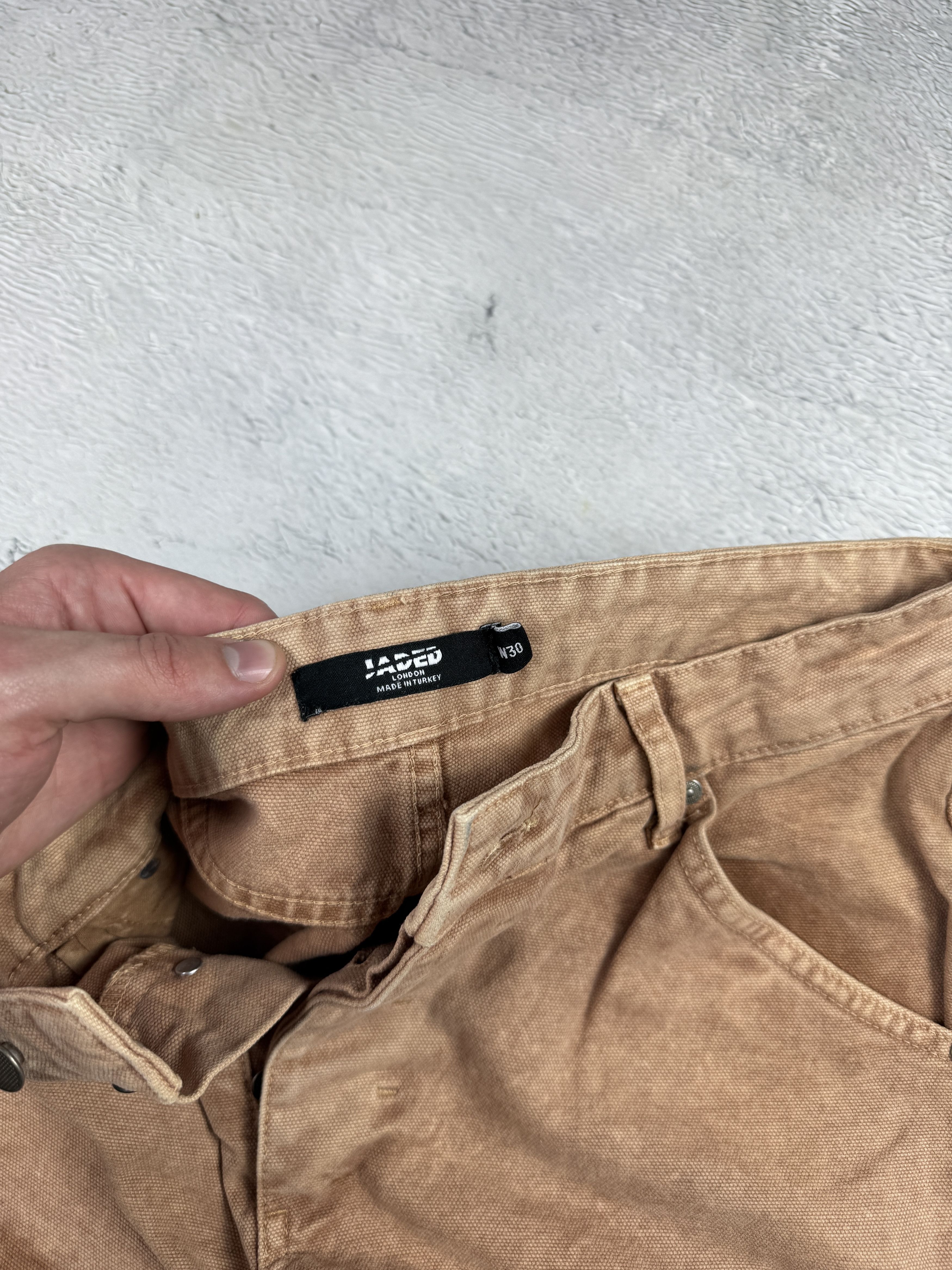 Jaded London × Japanese Brand Jaded London Straight Leg Carpenter Jeans Sand Hem Insert Size US 30 / EU 46 - 6 Thumbnail