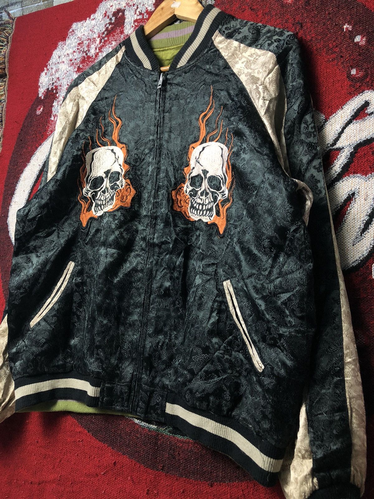 JAPANESE CLASSIC SCRIPT スカジャン XL Designer × Japanese Classic Script × Other Vintage Sukajan