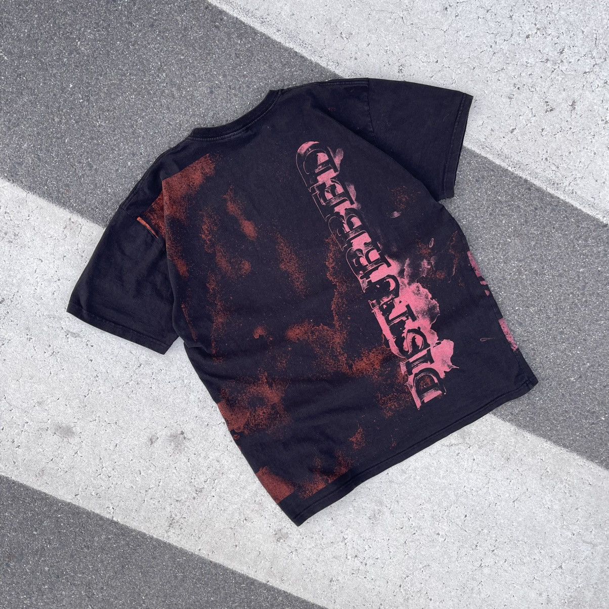 Band Tees × Vintage DISTURBED BAND AOP TEE T-SHIRT ALL OVER PRINT 2009 Size US XXL / EU 58 / 5 - 6 Thumbnail