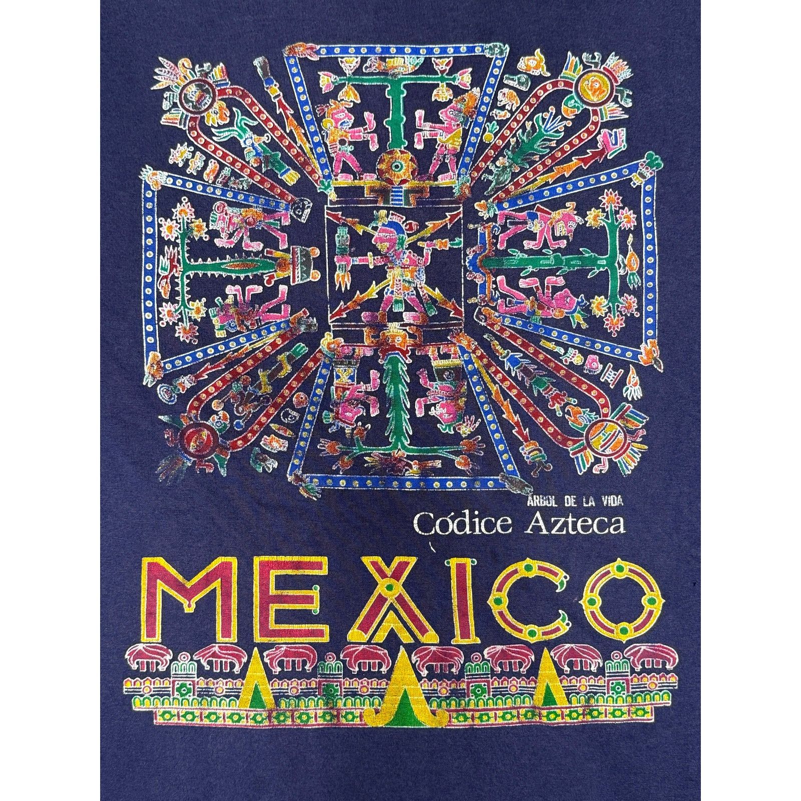 Vintage Vintage 90s Mexico Aztec Single Stitch T-shirt XL 24x28.5 Size US XL / EU 56 / 4 - 3 Thumbnail