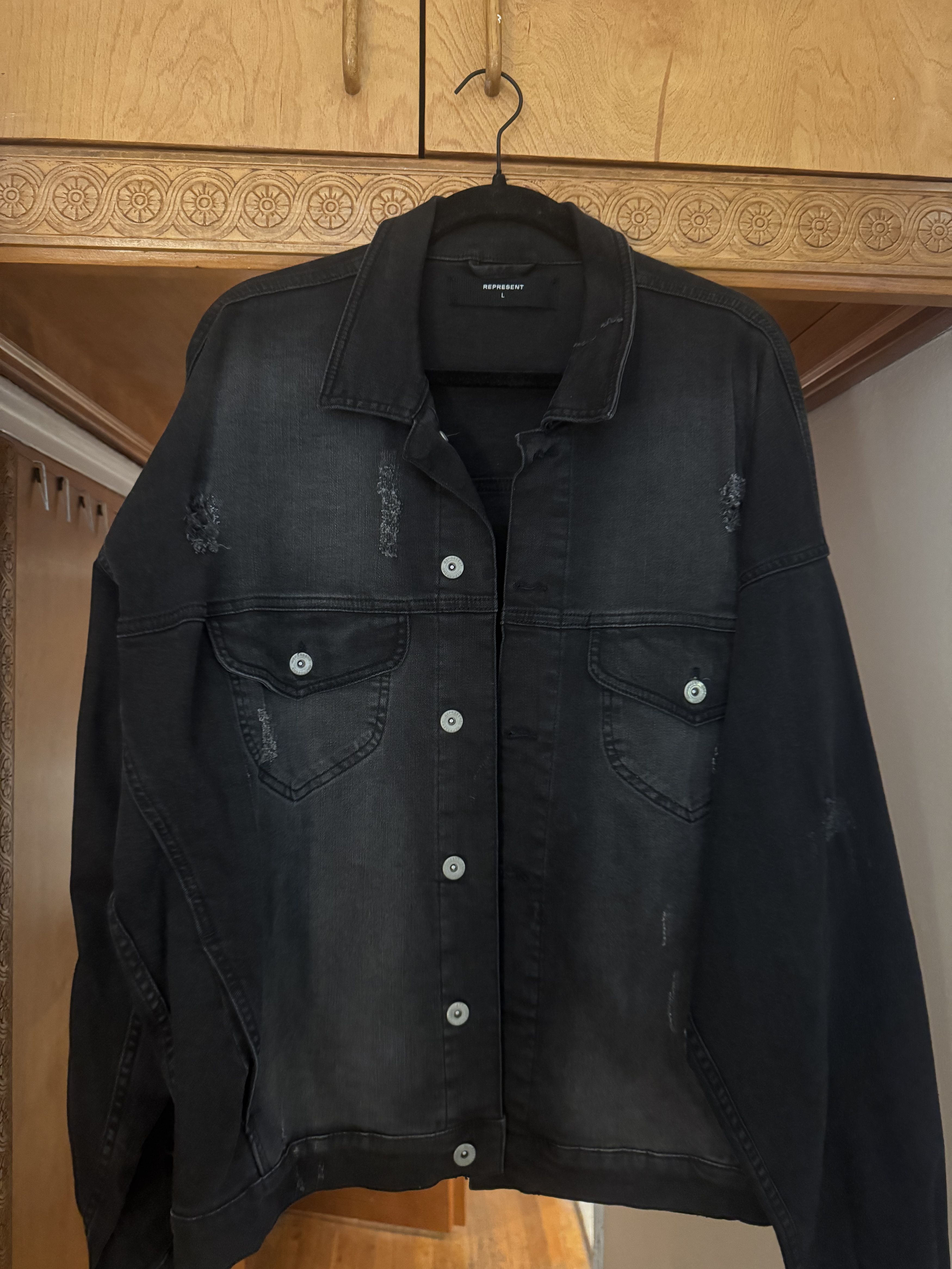 Represent Clo. Represent Clothing Distressed Denim Jacket Size US L / EU 52-54 / 3 - 1 Thumbnail