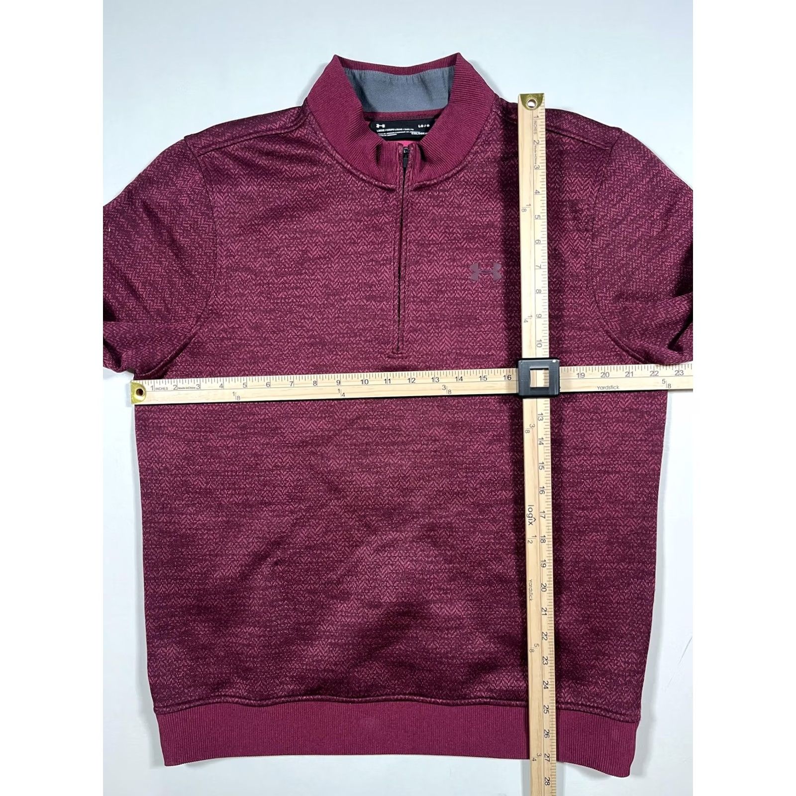 Under Armour Under Armour Sweater Mens Large Red ColdGear Storm Fleece Quarter Zip Pullover Size US L / EU 52-54 / 3 - 5 Thumbnail