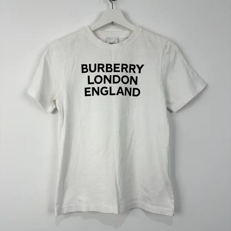 Burberry Burberry White Cotton Women's T-Shirt Size L / US 10 / IT 46 - 1 Thumbnail
