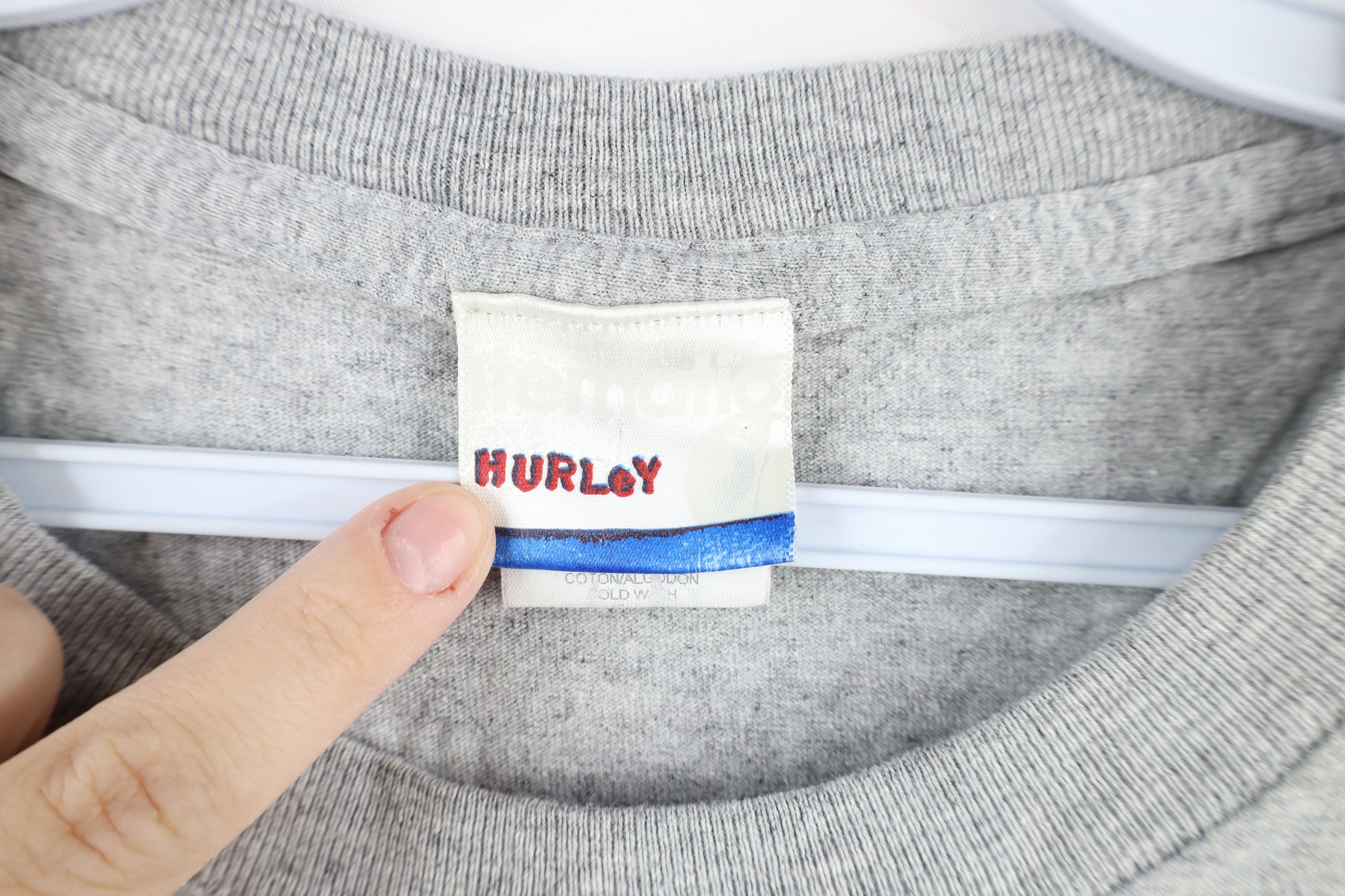 Hurley Vintage 90s Hurley Faded Surfing Short Sleeve T-Shirt Gray Size US L / EU 52-54 / 3 - 7 Thumbnail