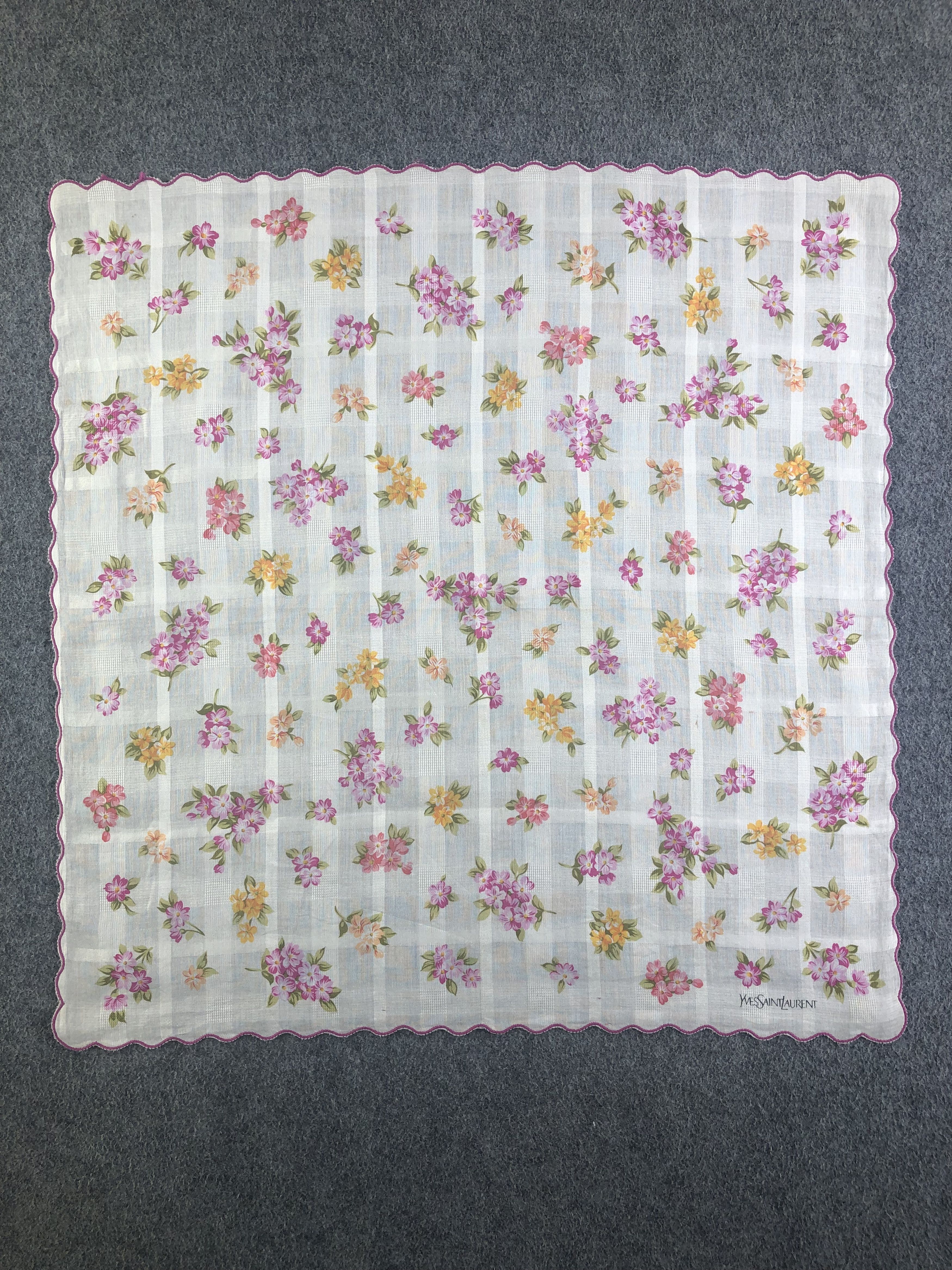 Yves Saint Laurent Yves Saint Laurent Handkerchief / Bandana / Neckerchief Size ONE SIZE - 3 Thumbnail