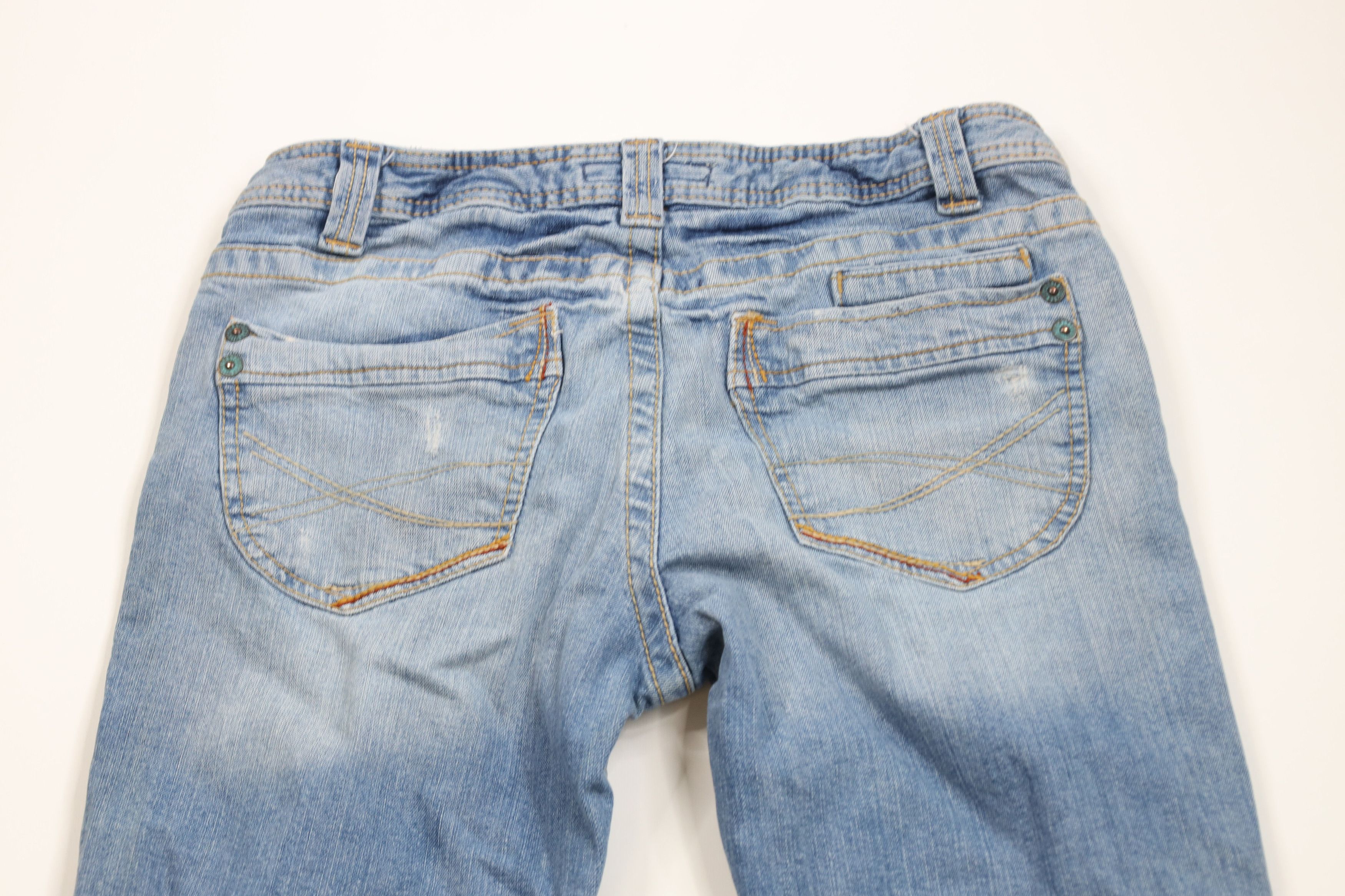 Aeropostale × Vintage Vintage Y2K Aeropostale Babydoll Flared Denim Jeans Size 32" / US 10 / IT 46 - 10 Thumbnail