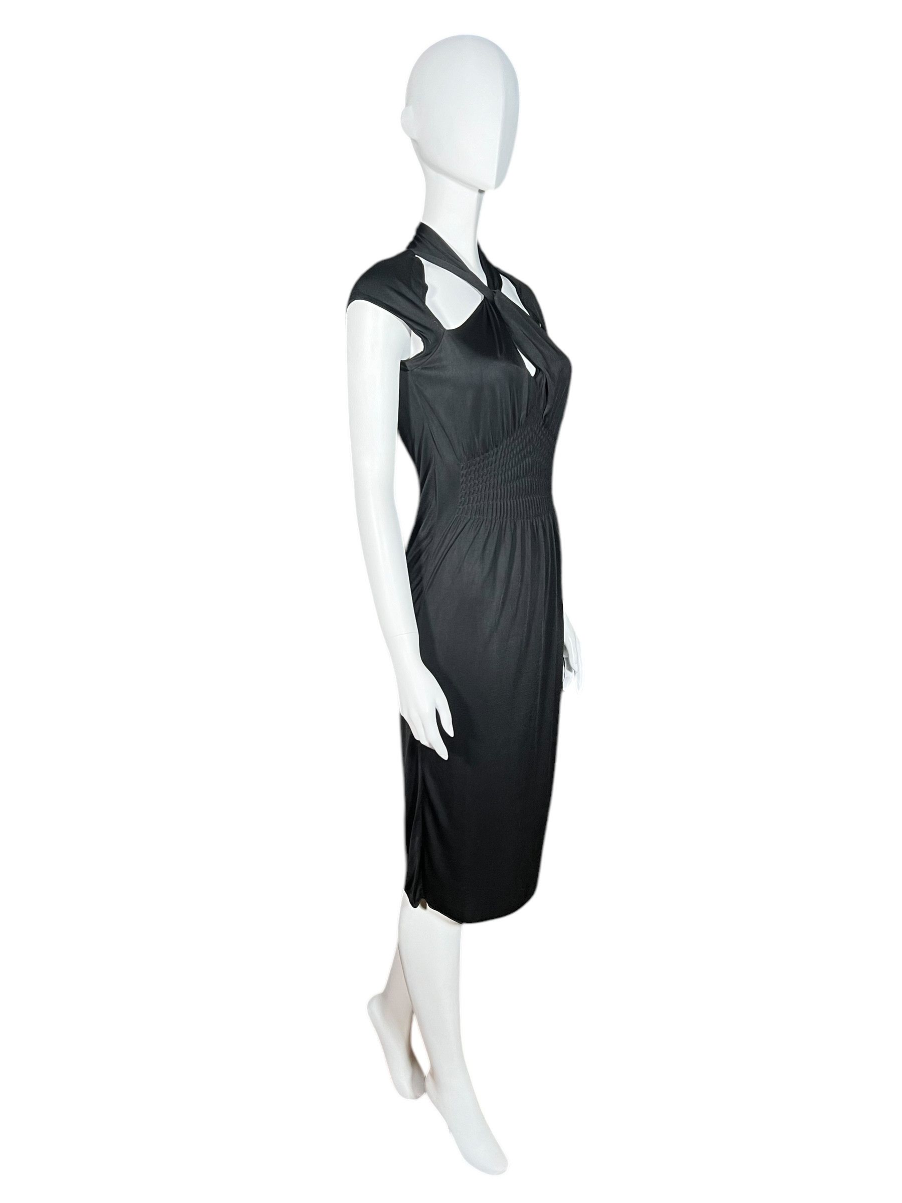 Gucci Gucci by Tom Ford F/W 2004 Black Cutout Dress Size S / US 4 / IT 40 - 2 Thumbnail