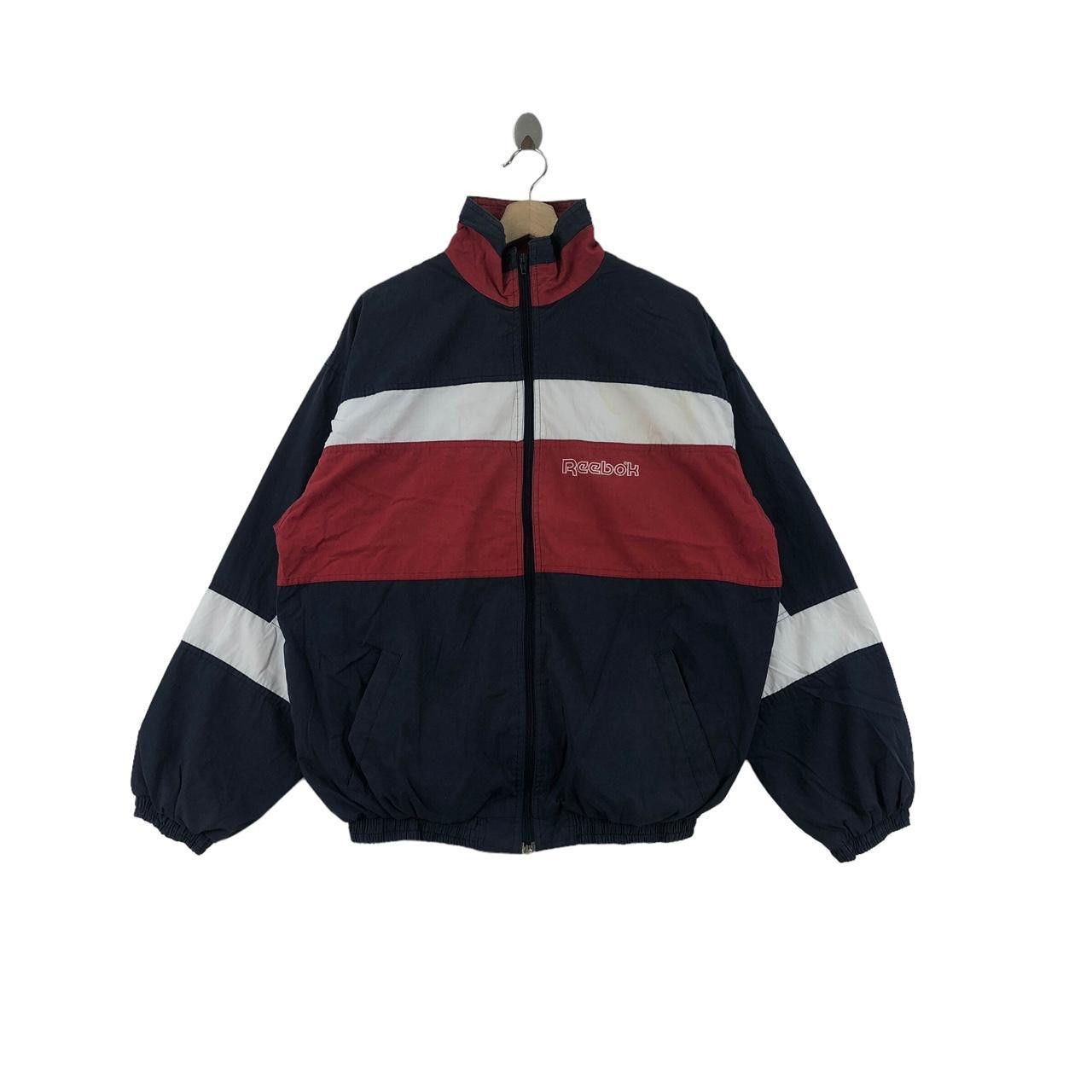 Reebok Vintage 90’ REEBOK SPORTSWEAR Coach Jacket Windbreaker Size US L / EU 52-54 / 3 - 1 Thumbnail