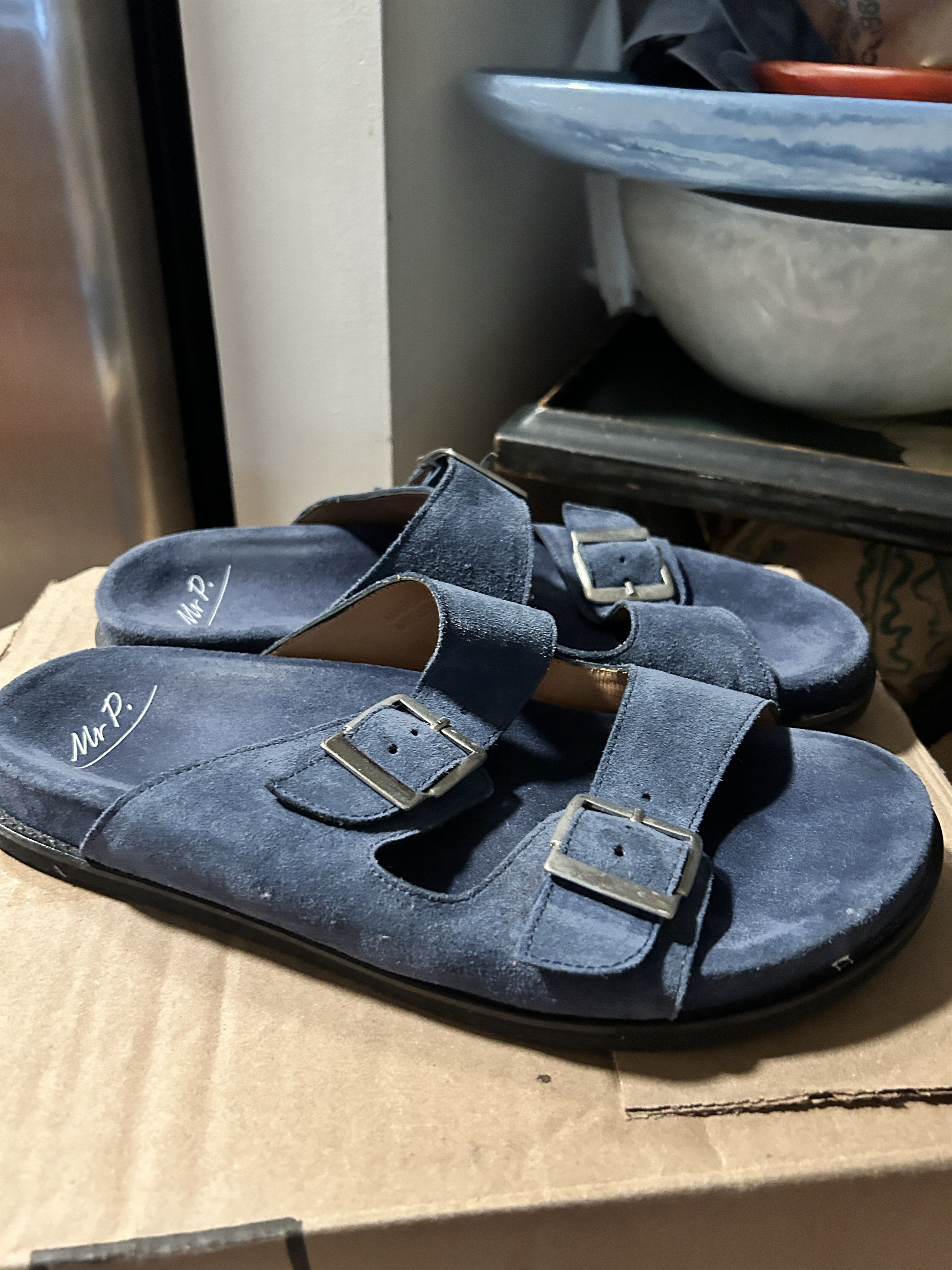Mr P. MR P. David Regenerated Suede by evolo Sandals Size US 10 / EU 43 - 4 Thumbnail