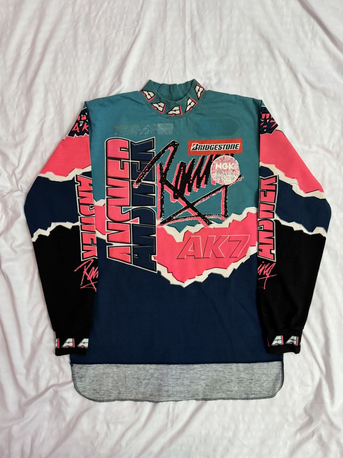 Vintage Vintage 90s Answer Racing Motocross Jersey Size US M / EU 48-50 / 2 - 1 Thumbnail
