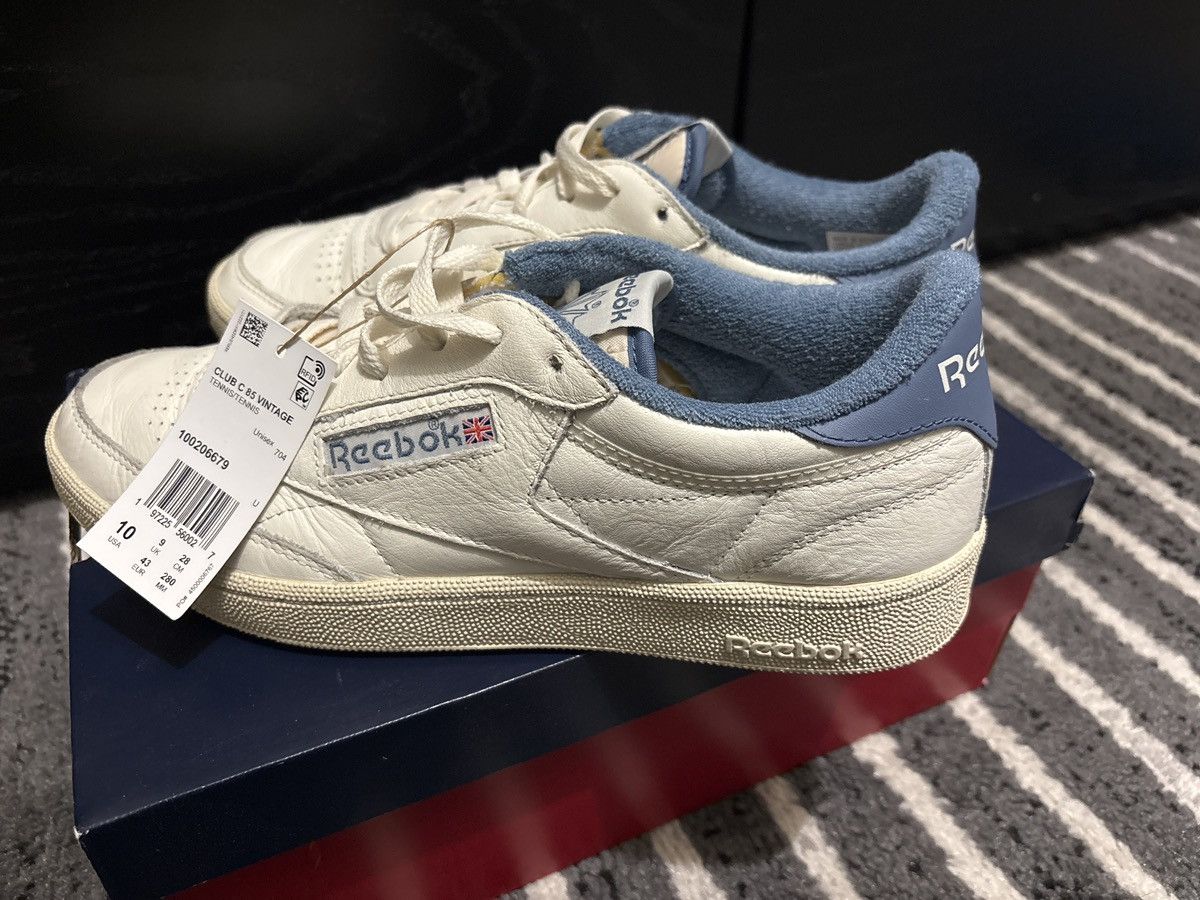 Reebok Reebok Club C Vintage BLUE WHITE BASICALLY NEW Size US 10 / EU 43 - 1 Thumbnail